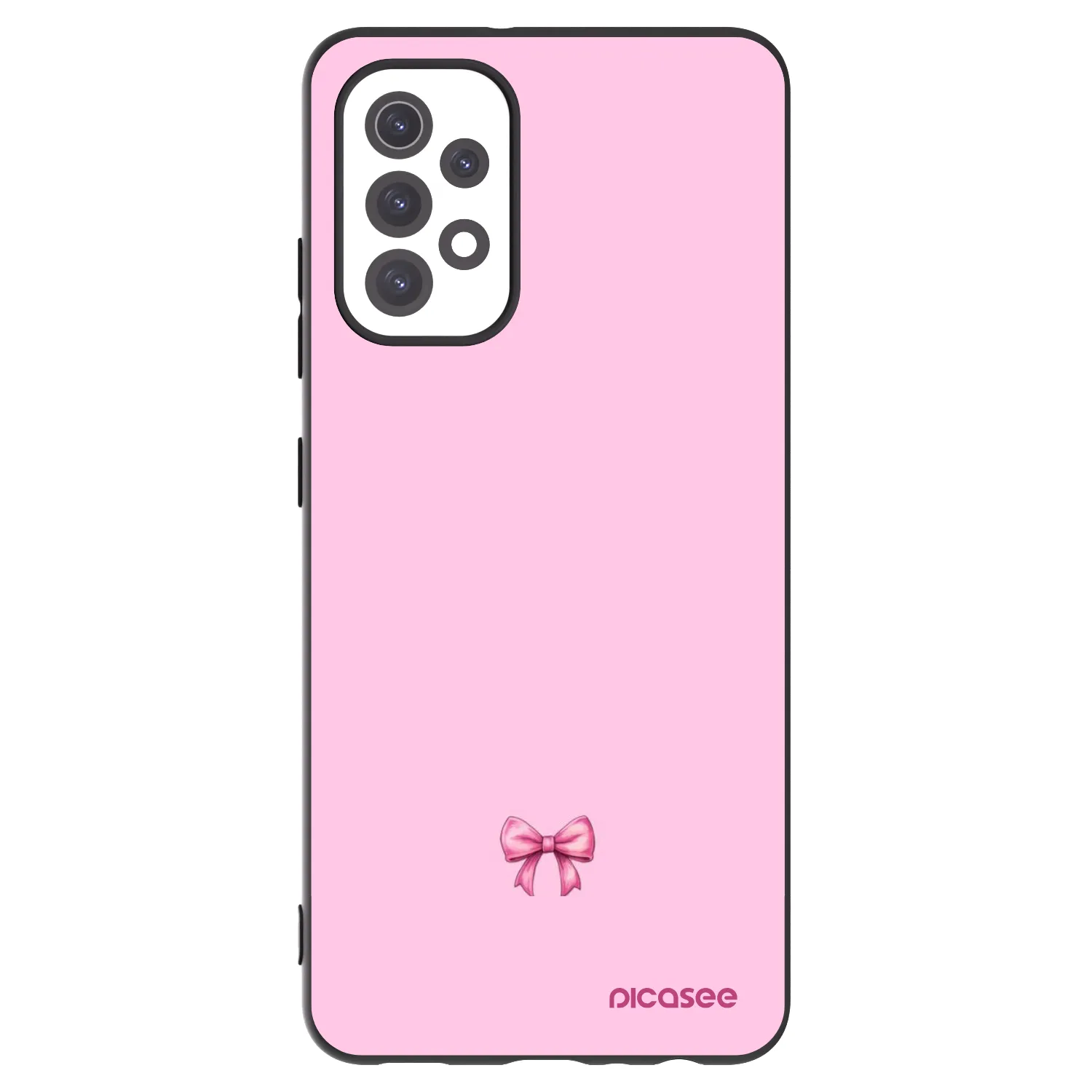 Picasee Samsung Galaxy A32 5G A326B Hülle - Schwarzes Silikon - Blush bow