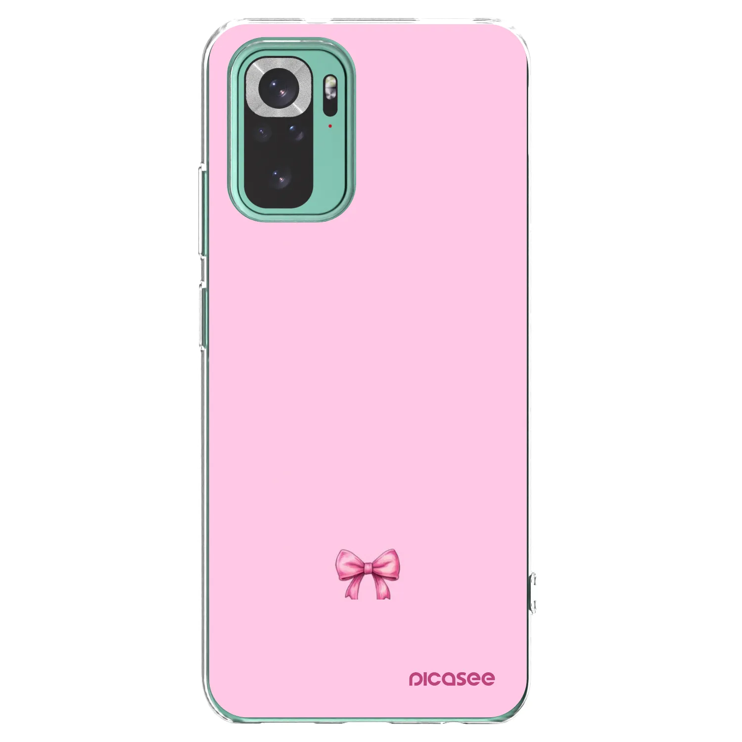 Picasee Xiaomi Redmi Note 10 Pro Hülle - Transparentes Silikon - Blush bow
