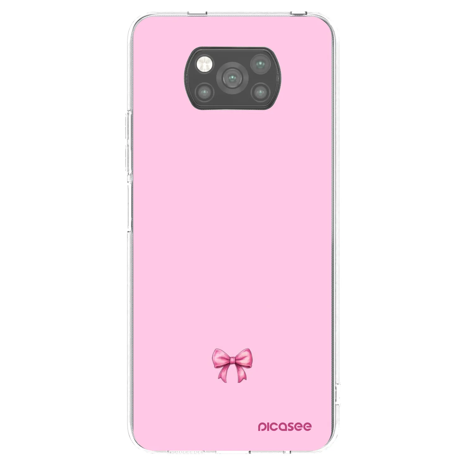 Picasee Xiaomi Poco X3 Pro Hülle - Schwarzes Silikon - Blush bow