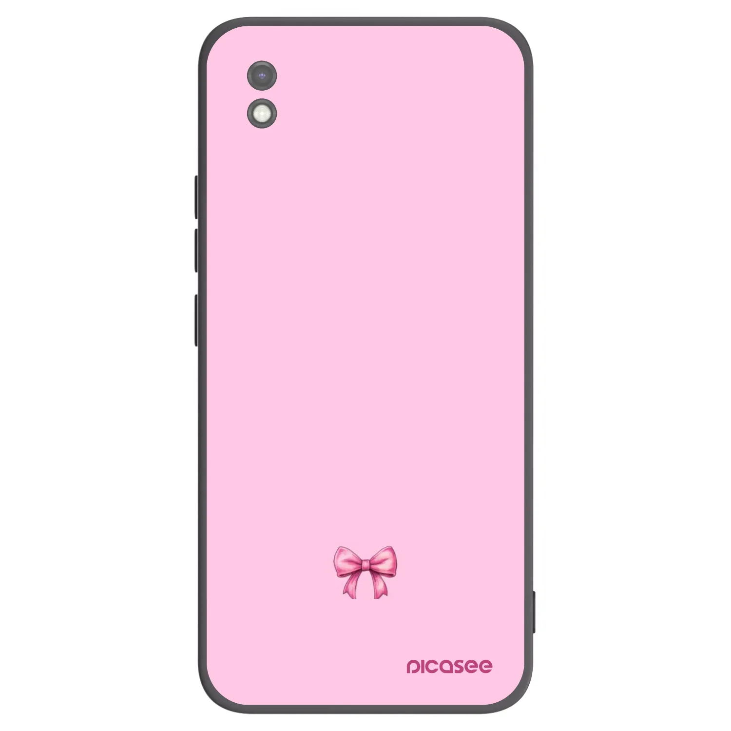 Picasee Xiaomi Redmi 9AT Hülle - Schwarzes Silikon - Blush bow