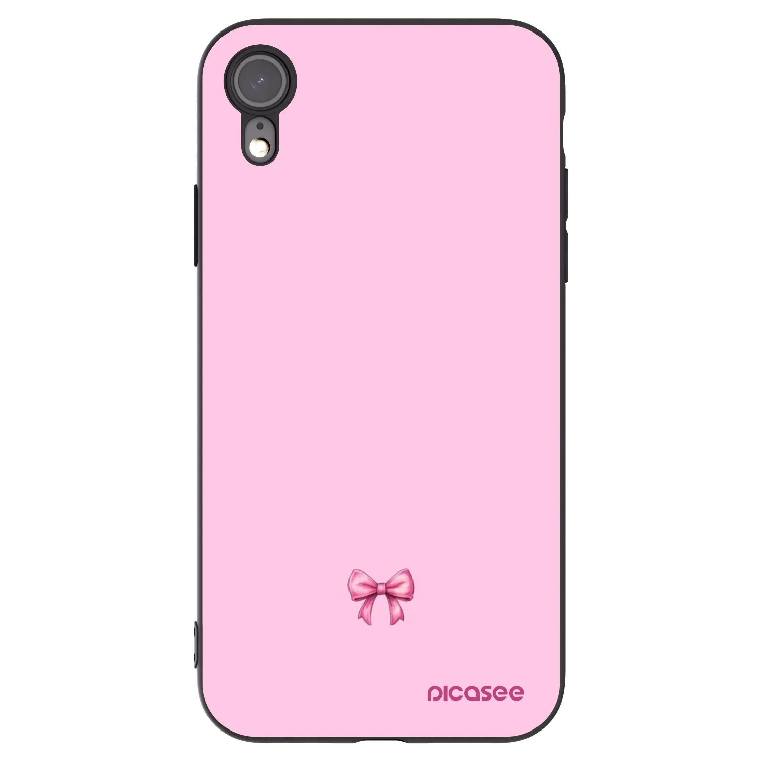 Picasee Apple iPhone 6 Plus/6S Plus Hülle - Schwarzes Silikon - Blush bow