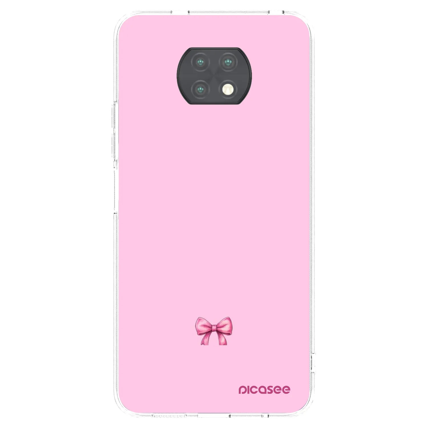 Picasee Xiaomi Redmi Note 9T Hülle - Transparentes Silikon - Blush bow