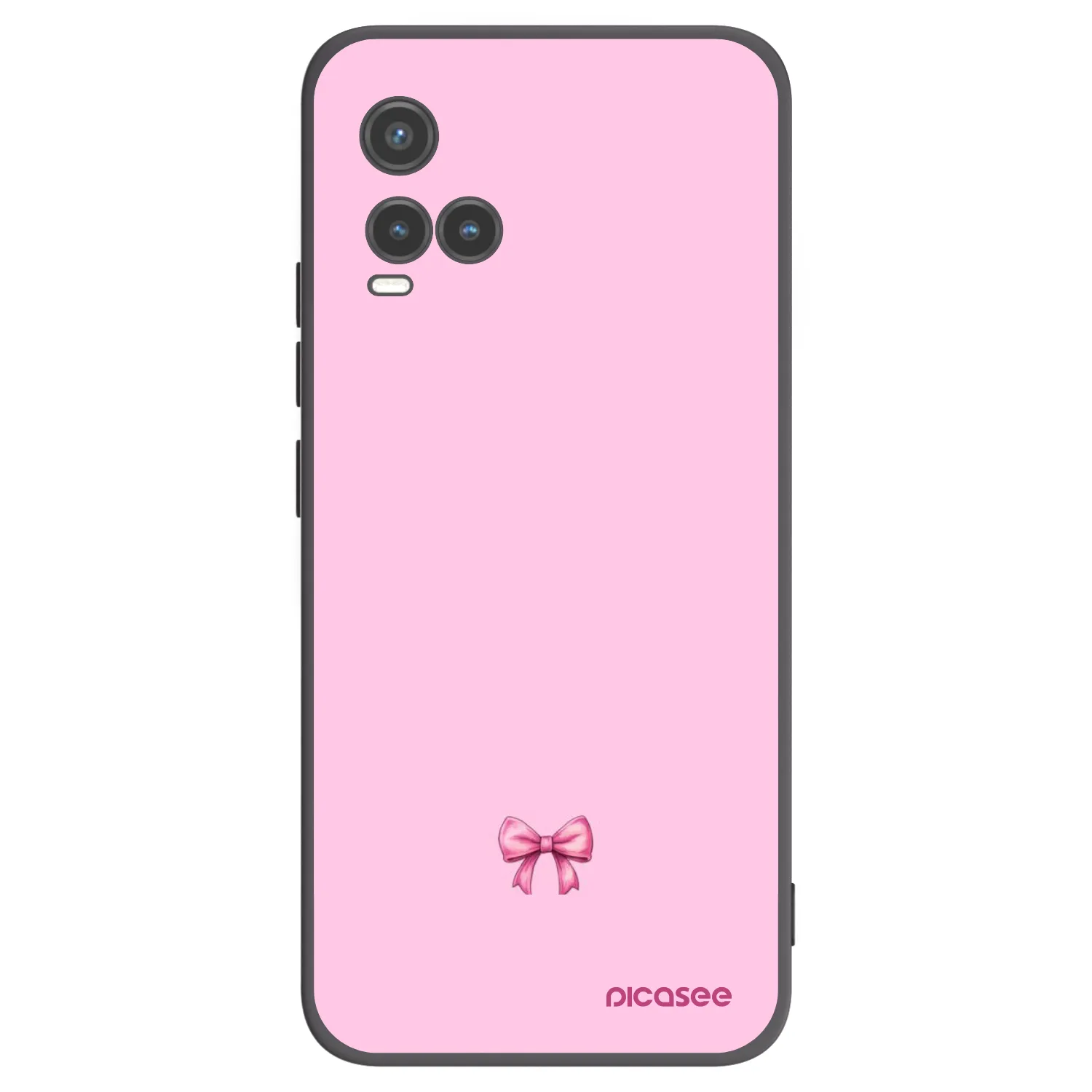 Picasee Vivo Y33s Hülle - Schwarzes Silikon - Blush bow