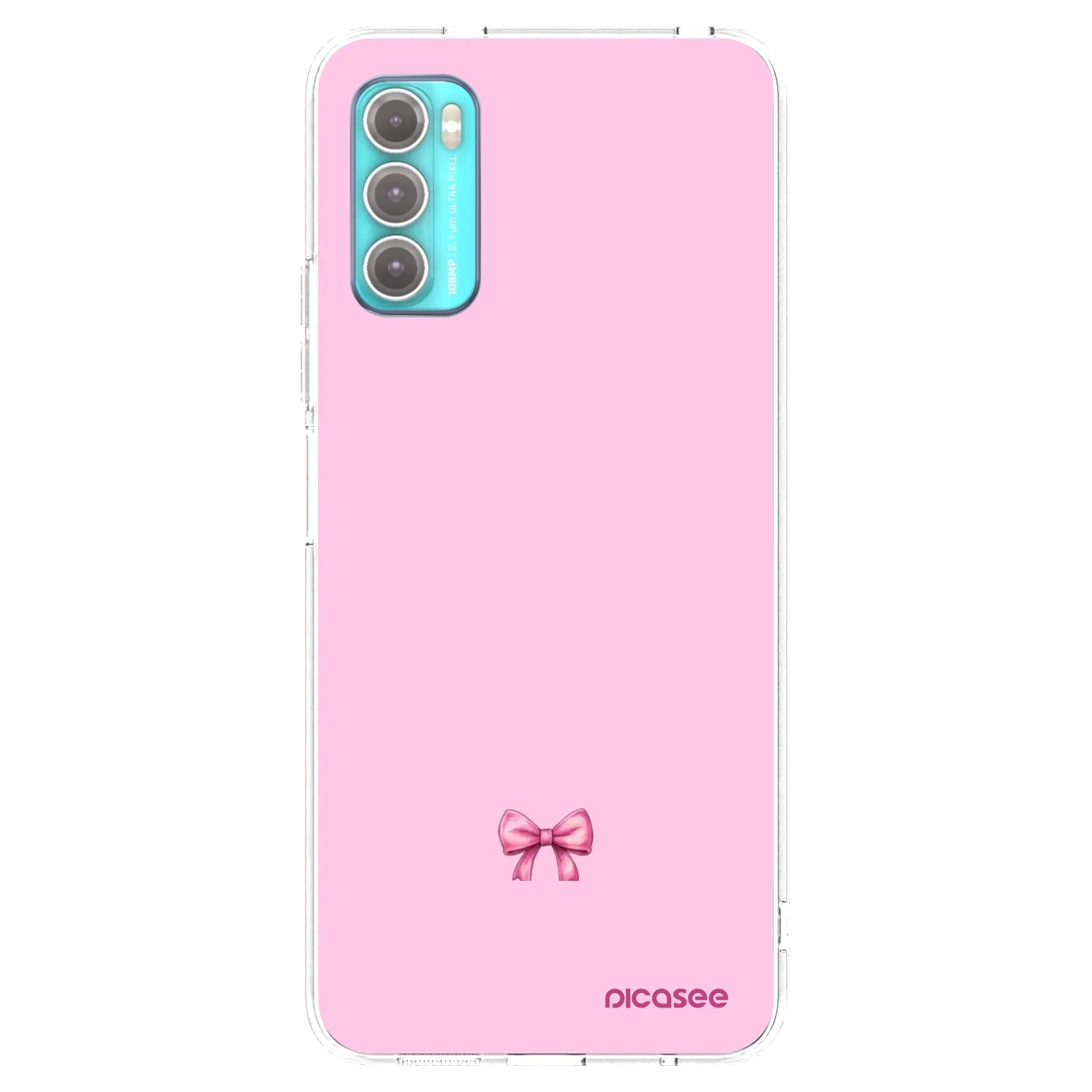Picasee Motorola Moto G60 Hülle - Transparentes Silikon - Blush bow