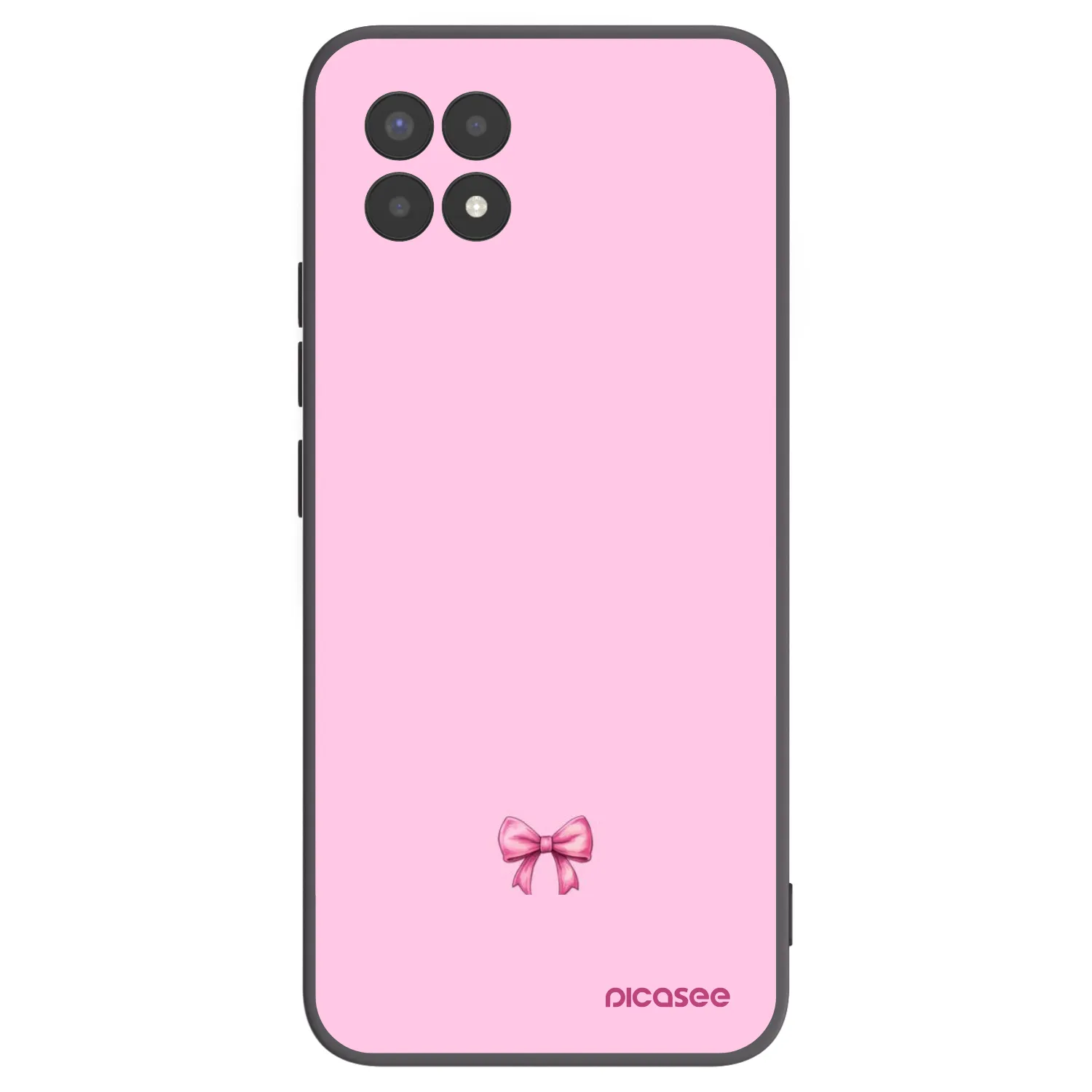 Picasee Realme 8i Hülle - Schwarzes Silikon - Blush bow