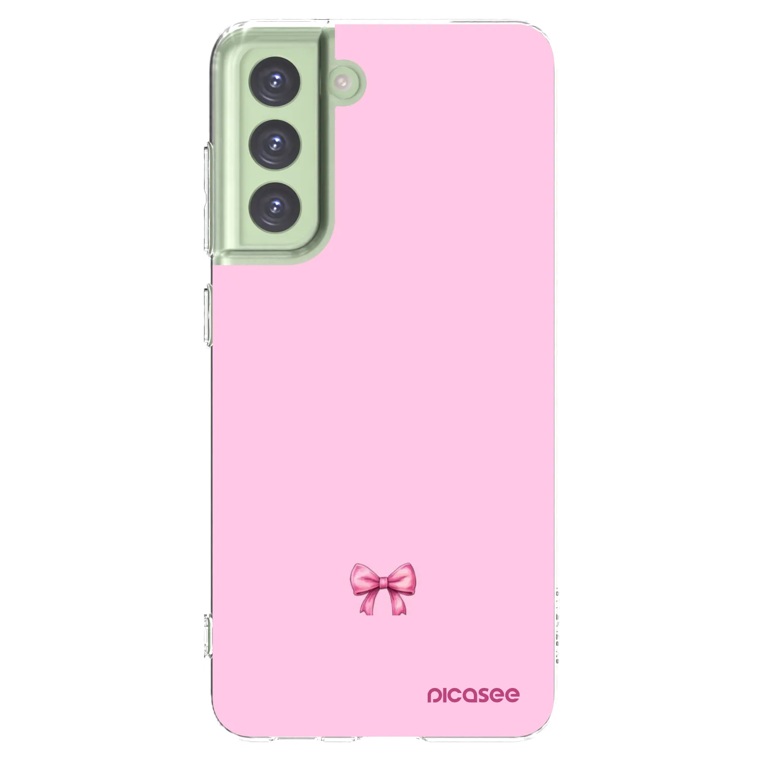 Picasee Samsung Galaxy S21 FE 5G Hülle - Transparentes Silikon - Blush bow