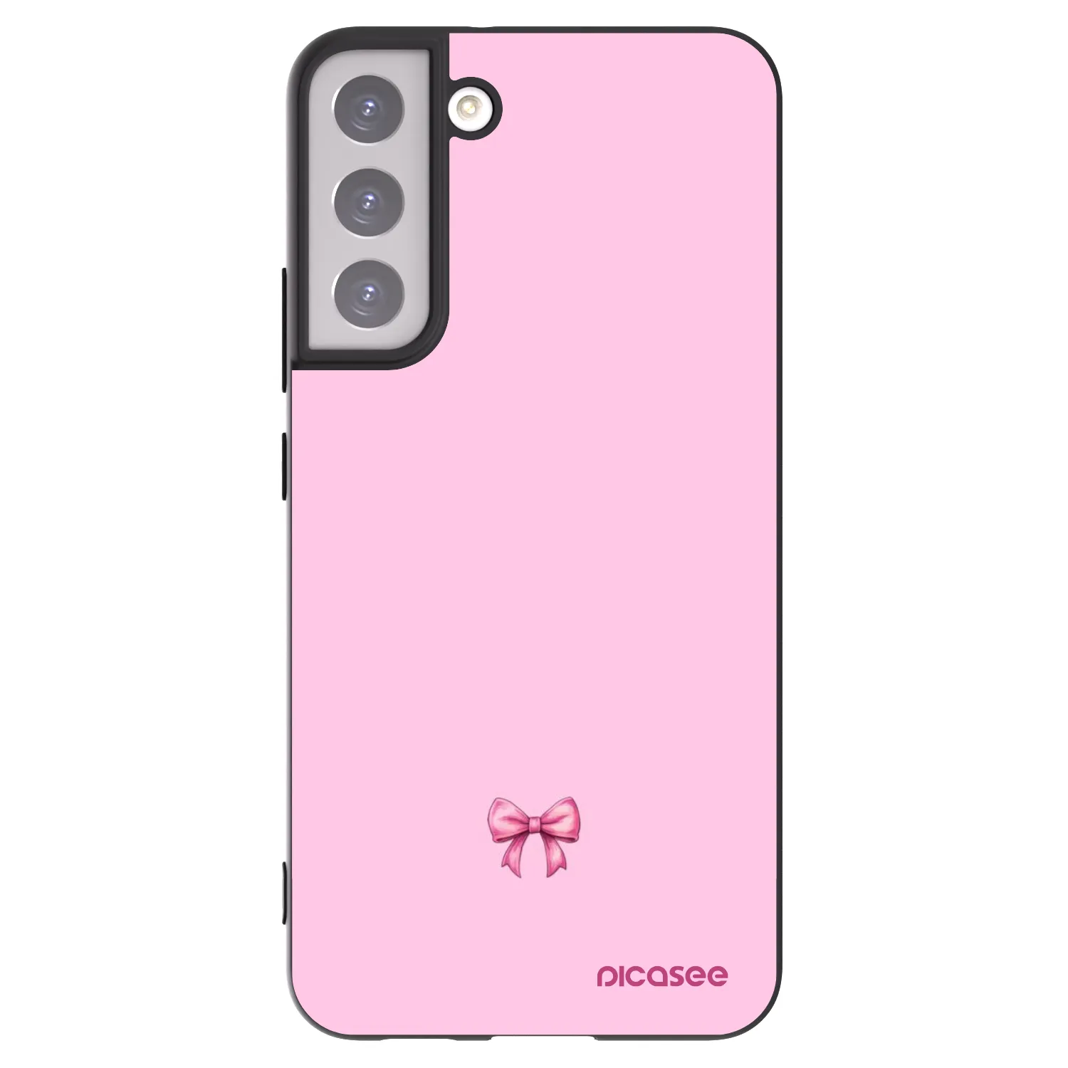 Picasee Samsung Galaxy S22+ 5G Hülle - Schwarzes Silikon - Blush bow