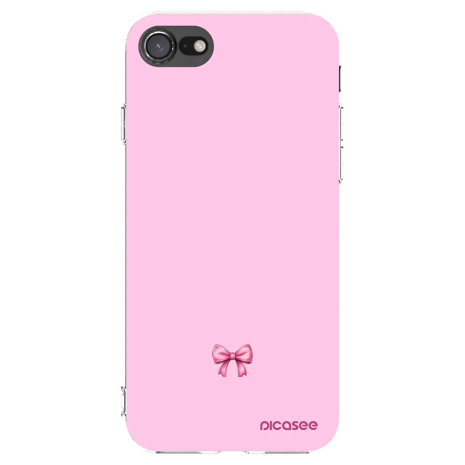 Picasee Apple iPhone SE 2022 Hülle - Transparentes Silikon - Blush bow