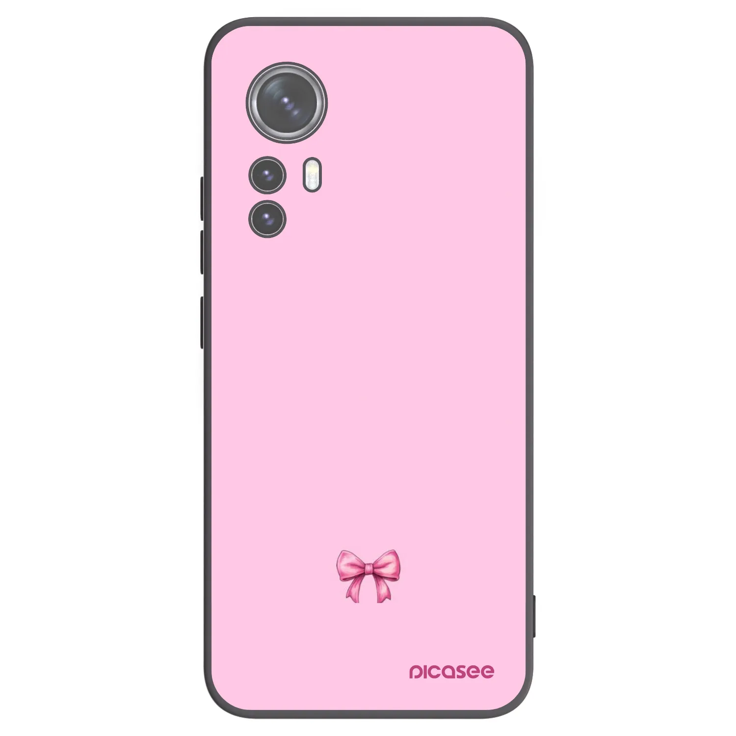 Picasee Xiaomi 12 Hülle - Schwarzes Silikon - Blush bow