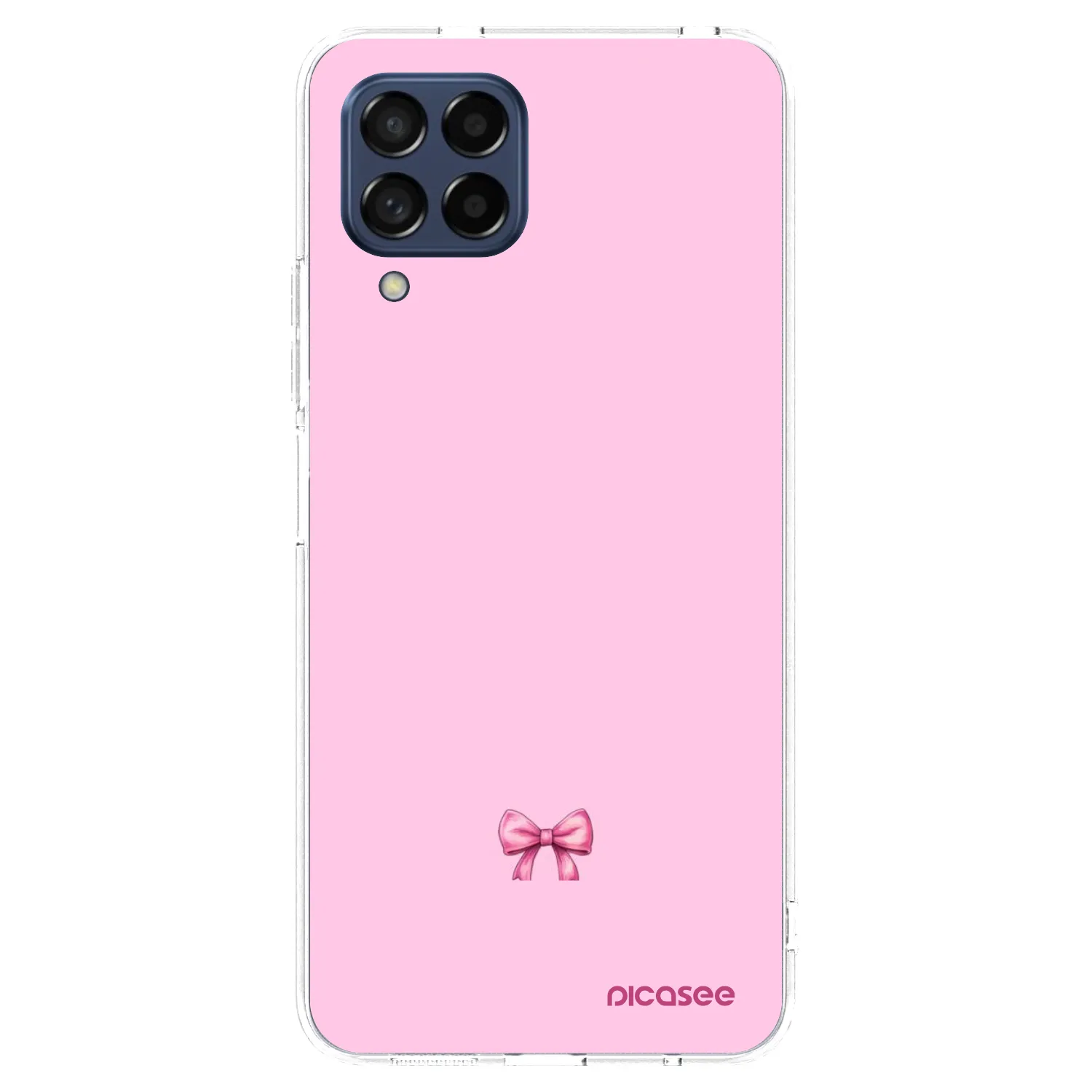 Picasee Samsung Galaxy M53 5G Hülle - Transparentes Silikon - Blush bow