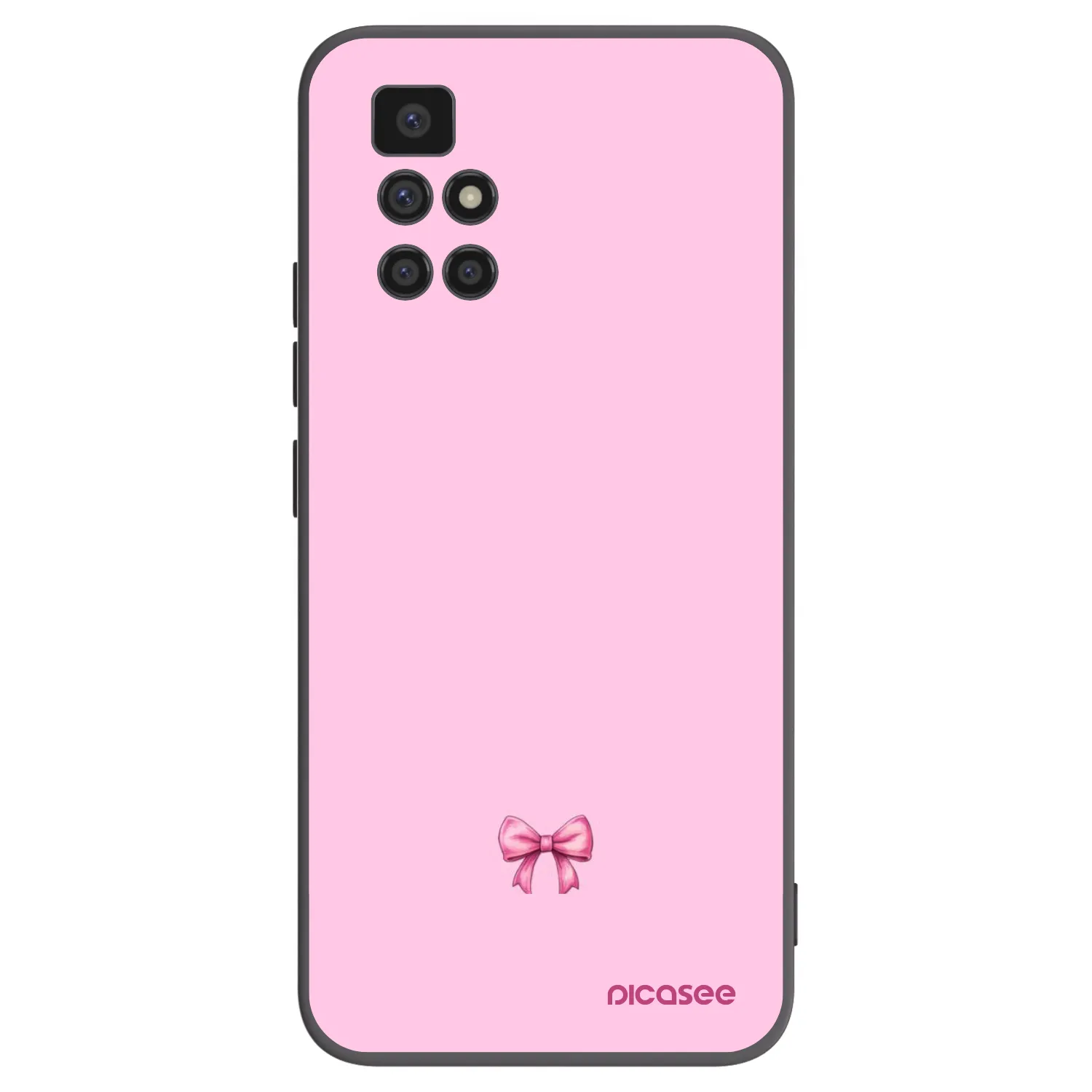 Picasee Xiaomi Redmi 10 (2022) Hülle - Schwarzes Silikon - Blush bow