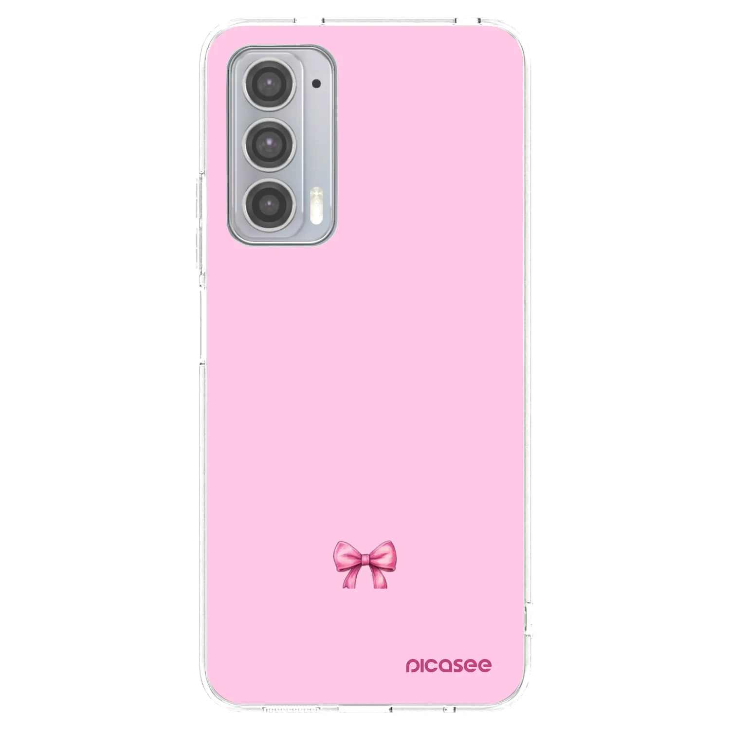 Picasee Motorola Edge 20 Hülle - Transparentes Silikon - Blush bow