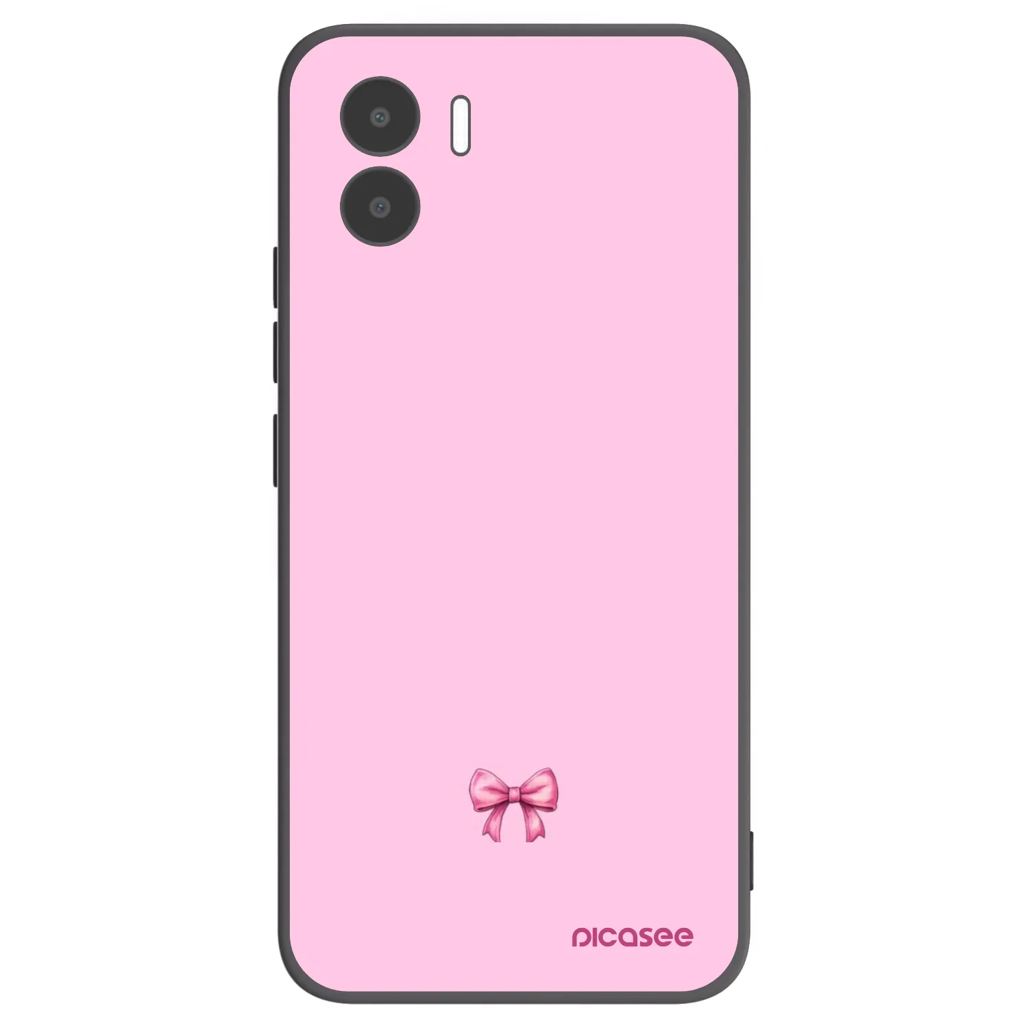 Picasee Xiaomi Redmi A1 Hülle - Schwarzes Silikon - Blush bow