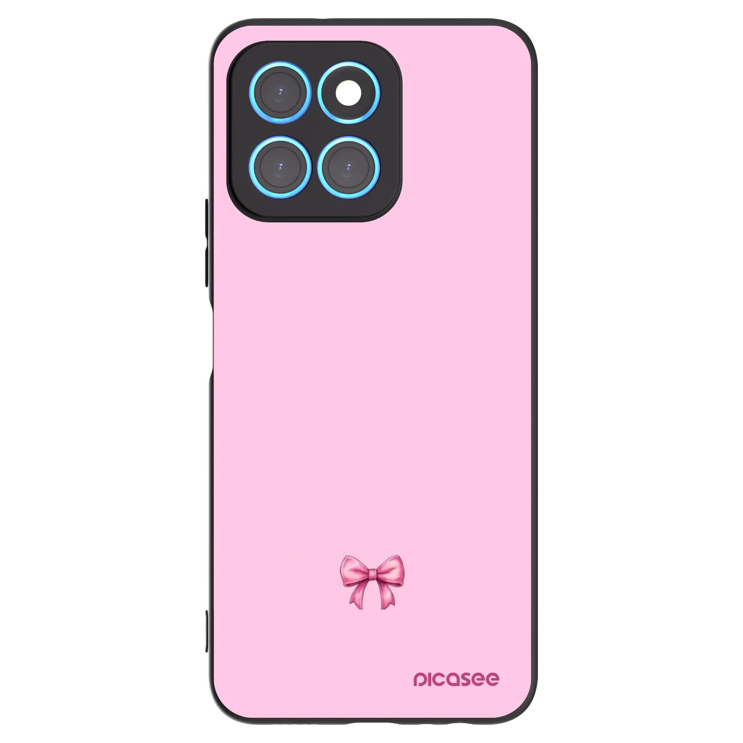 Picasee Honor X8 5G Hülle - Schwarzes Silikon - Blush bow