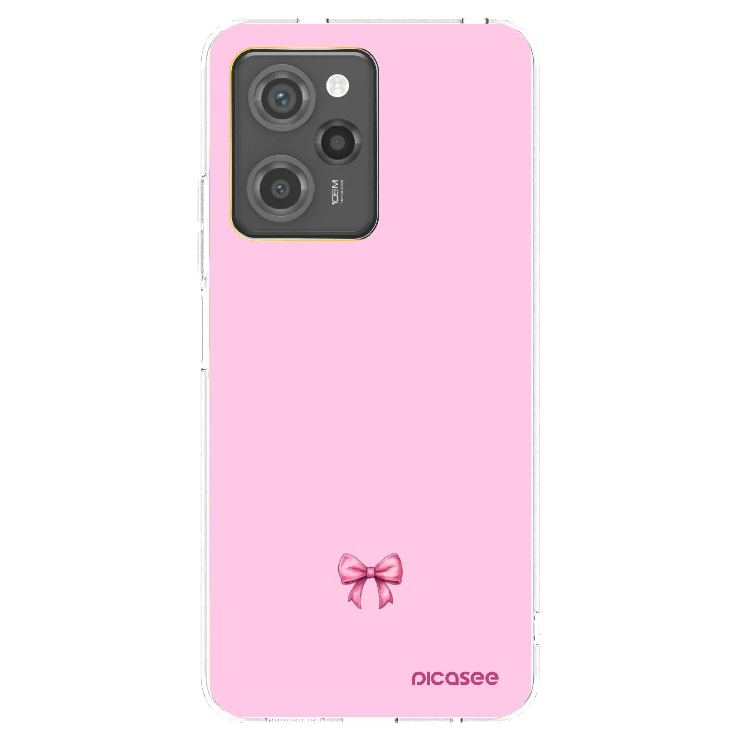Picasee Xiaomi Poco X5 Pro Hülle - Schwarzes Silikon - Blush bow