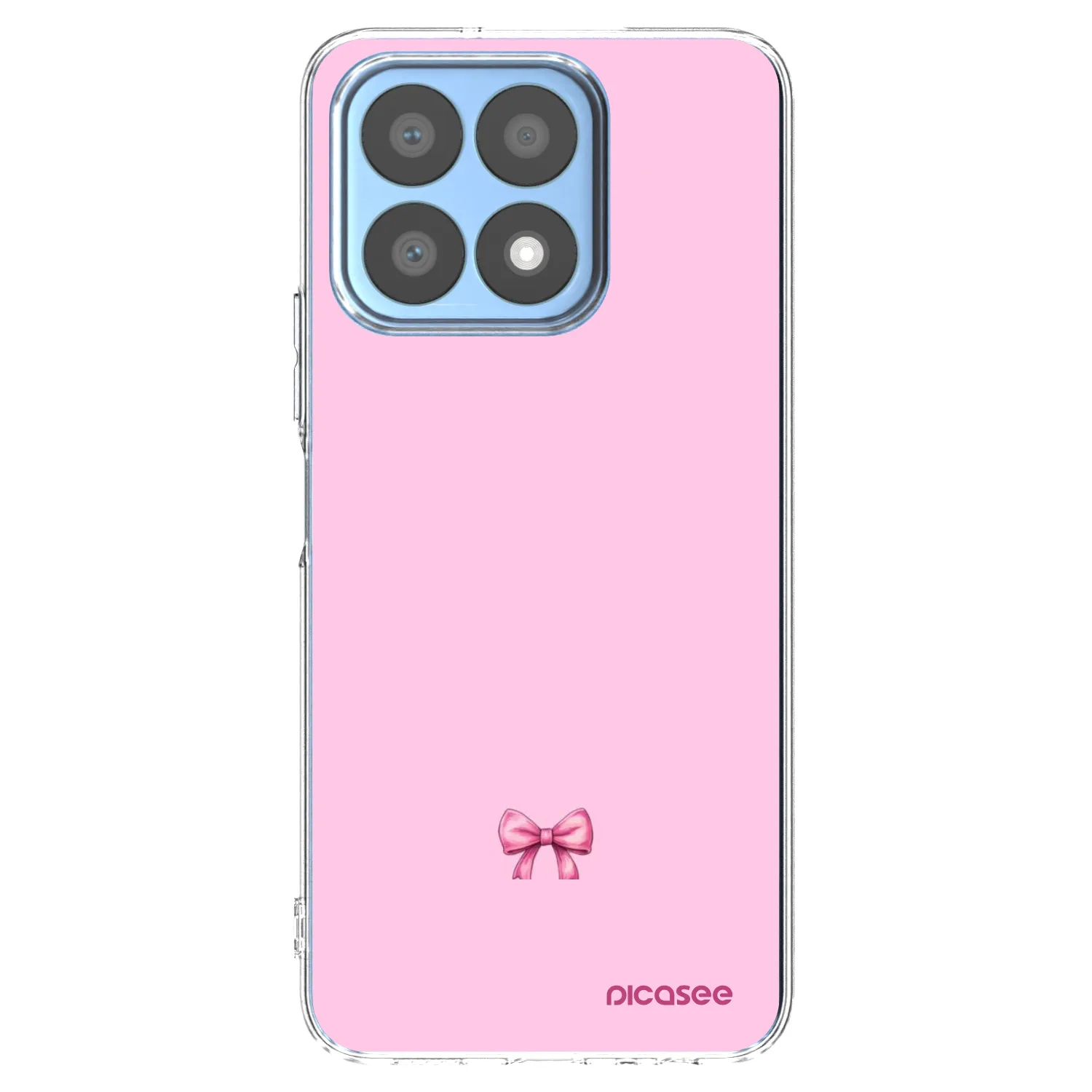 Picasee Honor X8a Hülle - Transparentes Silikon - Blush bow