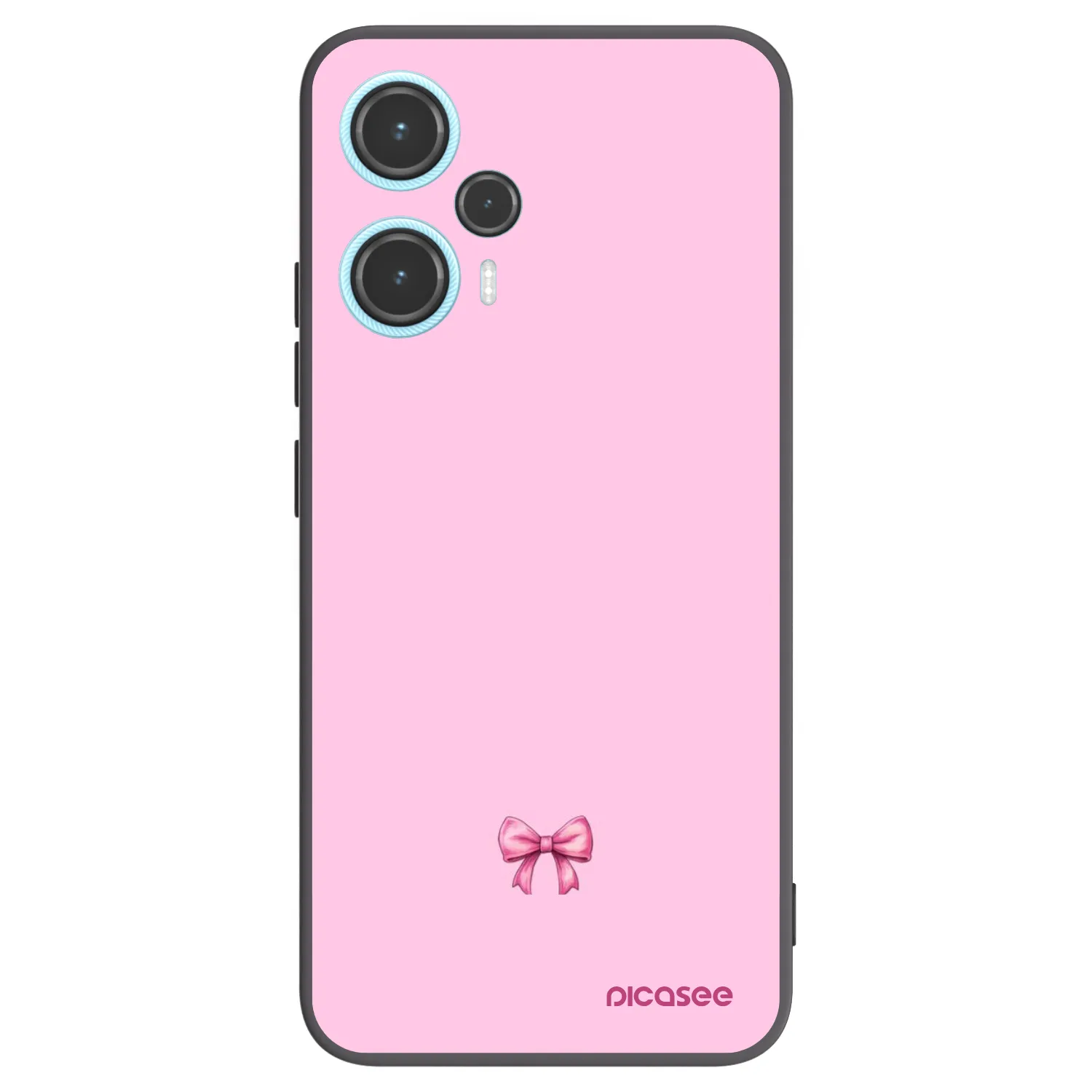 Picasee Xiaomi Poco F5 Hülle - Schwarzes Silikon - Blush bow