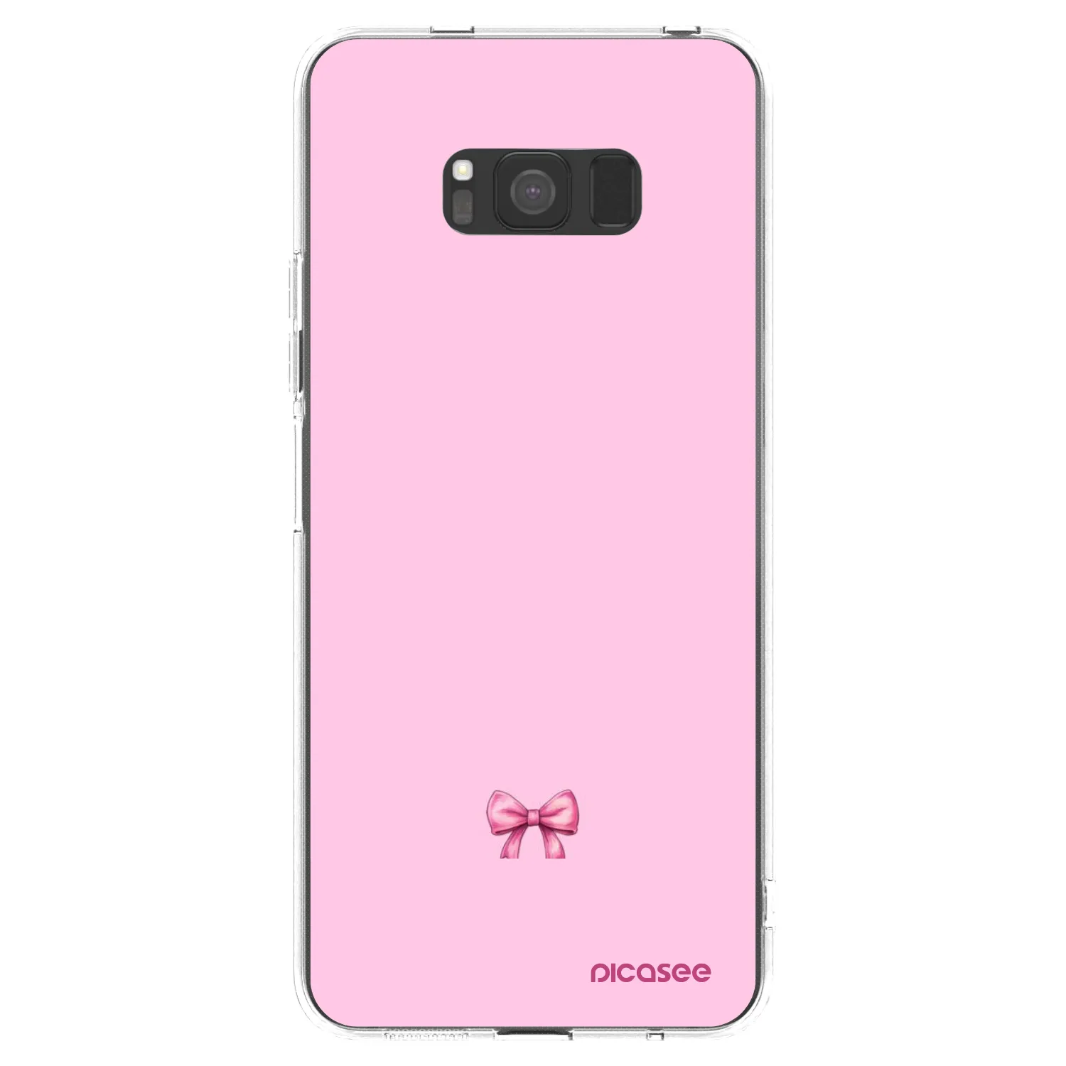 Picasee Samsung Galaxy S8 G950F Hülle - Transparentes Silikon - Blush bow