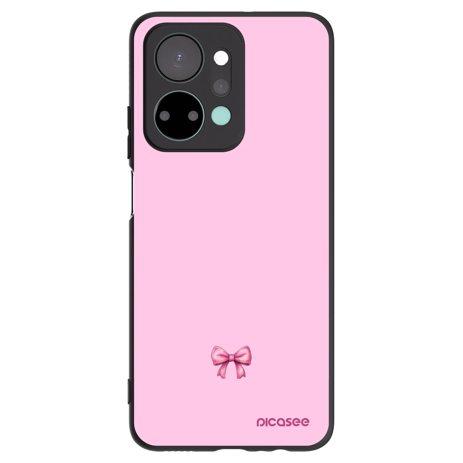 Picasee Honor X7a Hülle - Schwarzes Silikon - Blush bow
