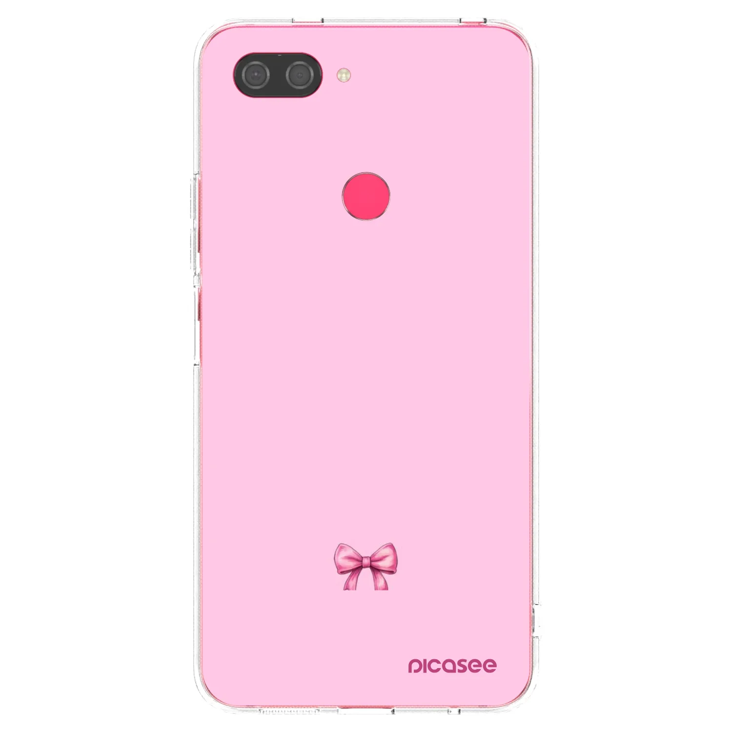 Picasee Xiaomi Mi 8 Lite Hülle - Transparentes Silikon - Blush bow