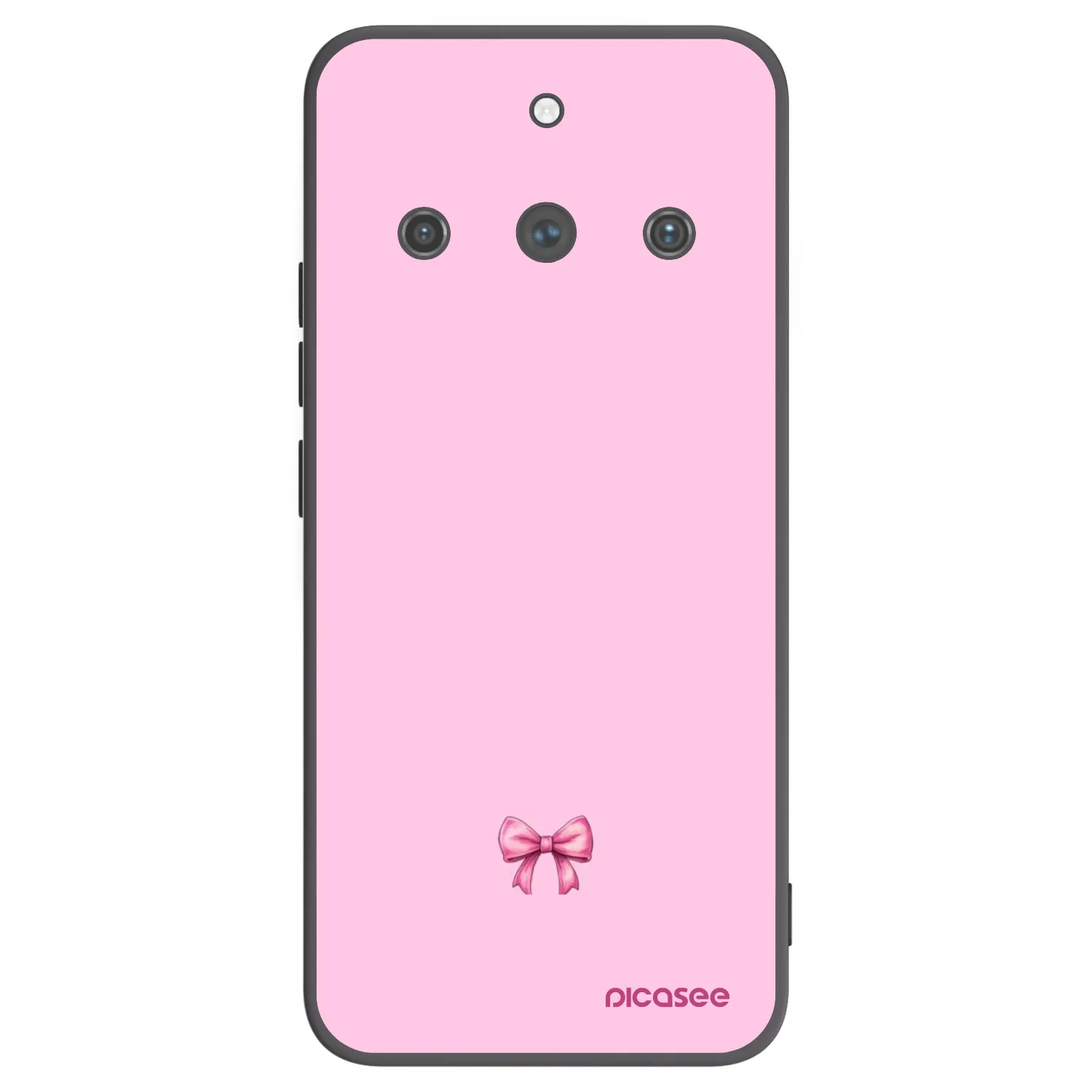 Picasee Realme 11 Pro+ Hülle - Schwarzes Silikon - Blush bow