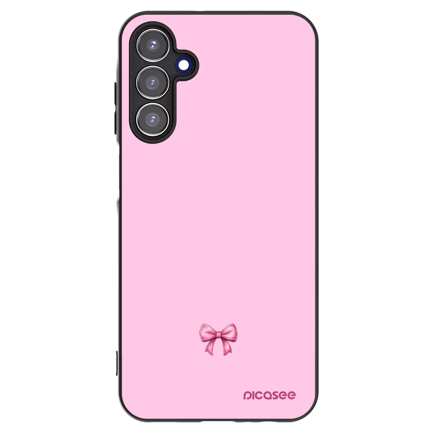 Picasee Samsung Galaxy A15 A155F 4G Hülle - Schwarzes Silikon - Blush bow