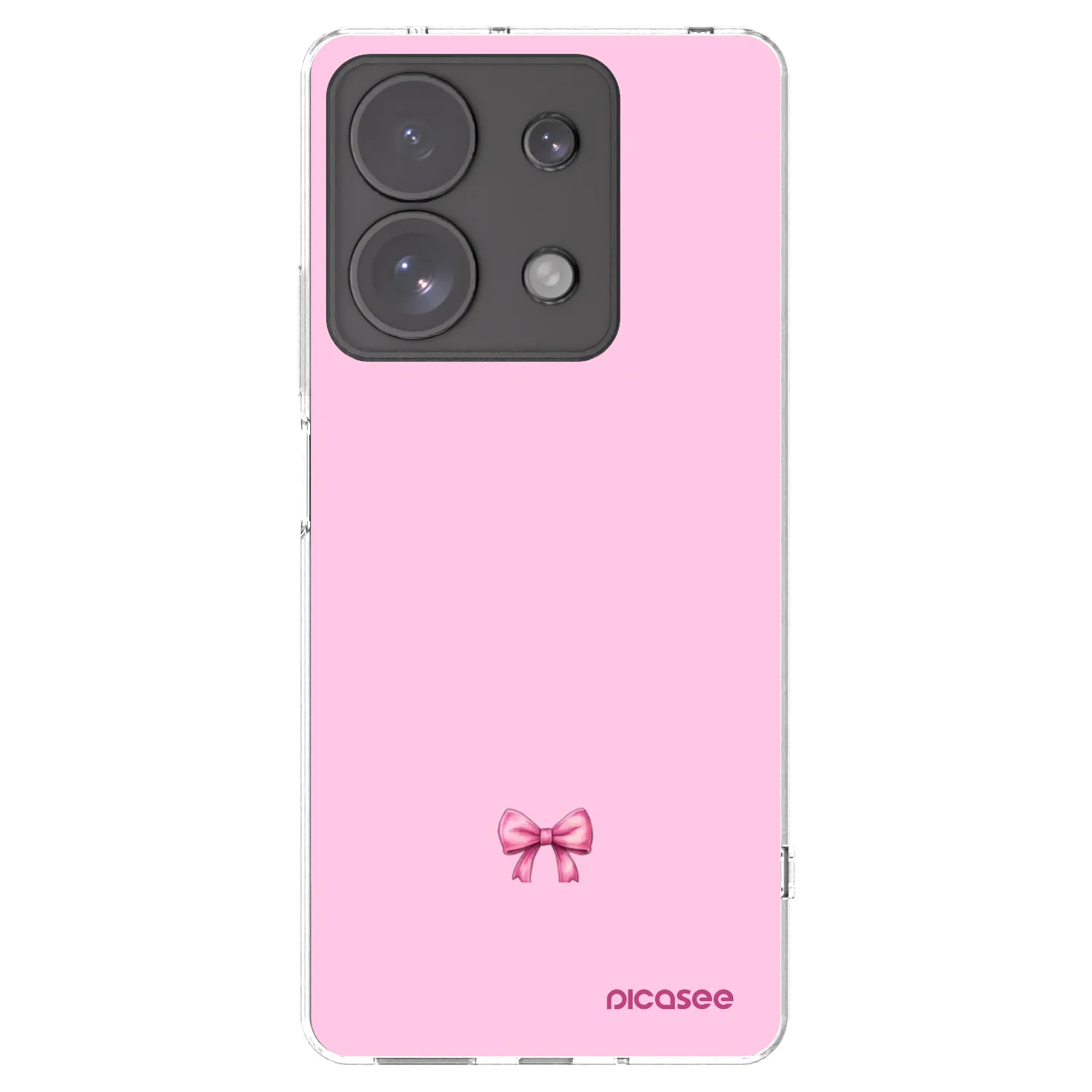 Picasee Xiaomi Redmi Note 13 Pro 4G Hülle - Transparentes Silikon - Blush bow