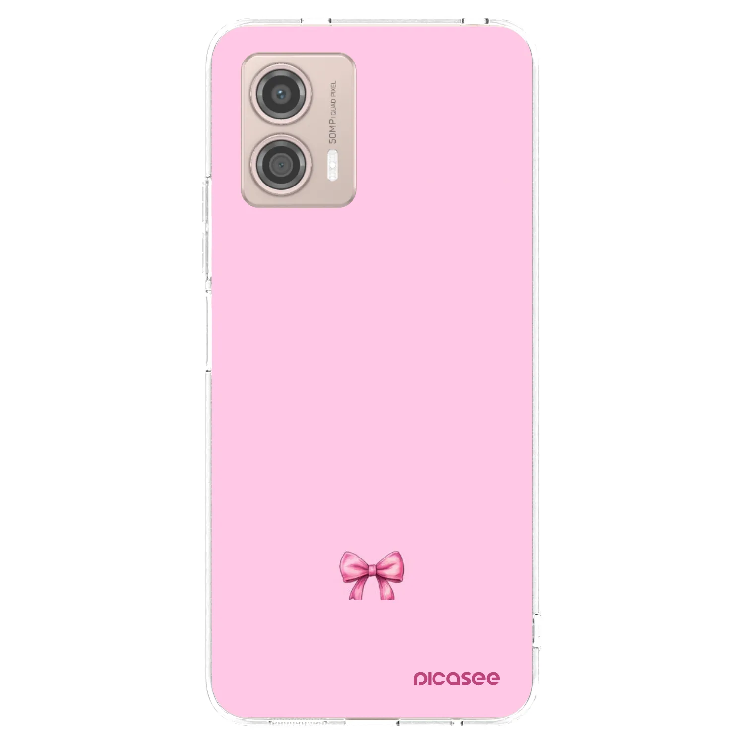 Picasee Motorola Moto G53 5G Hülle - Transparentes Silikon - Blush bow