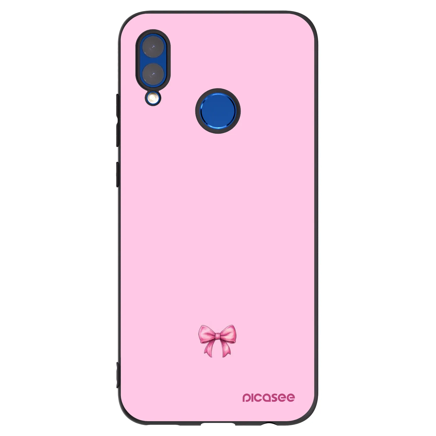 Picasee Huawei P Smart 2019 Hülle - Schwarzes Silikon - Blush bow