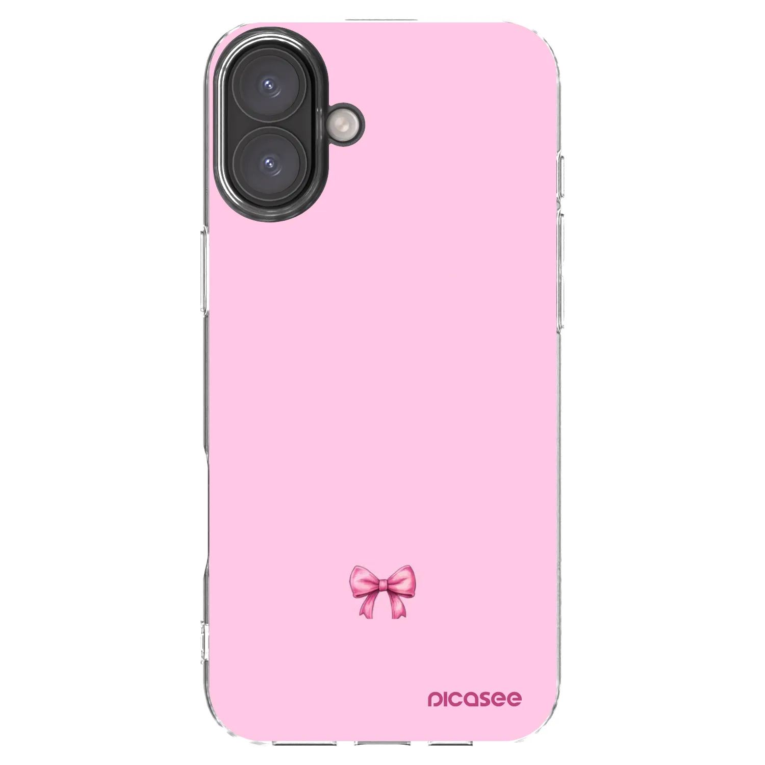 Picasee Apple iPhone 16 Plus Hülle - Transparentes Silikon - Blush bow