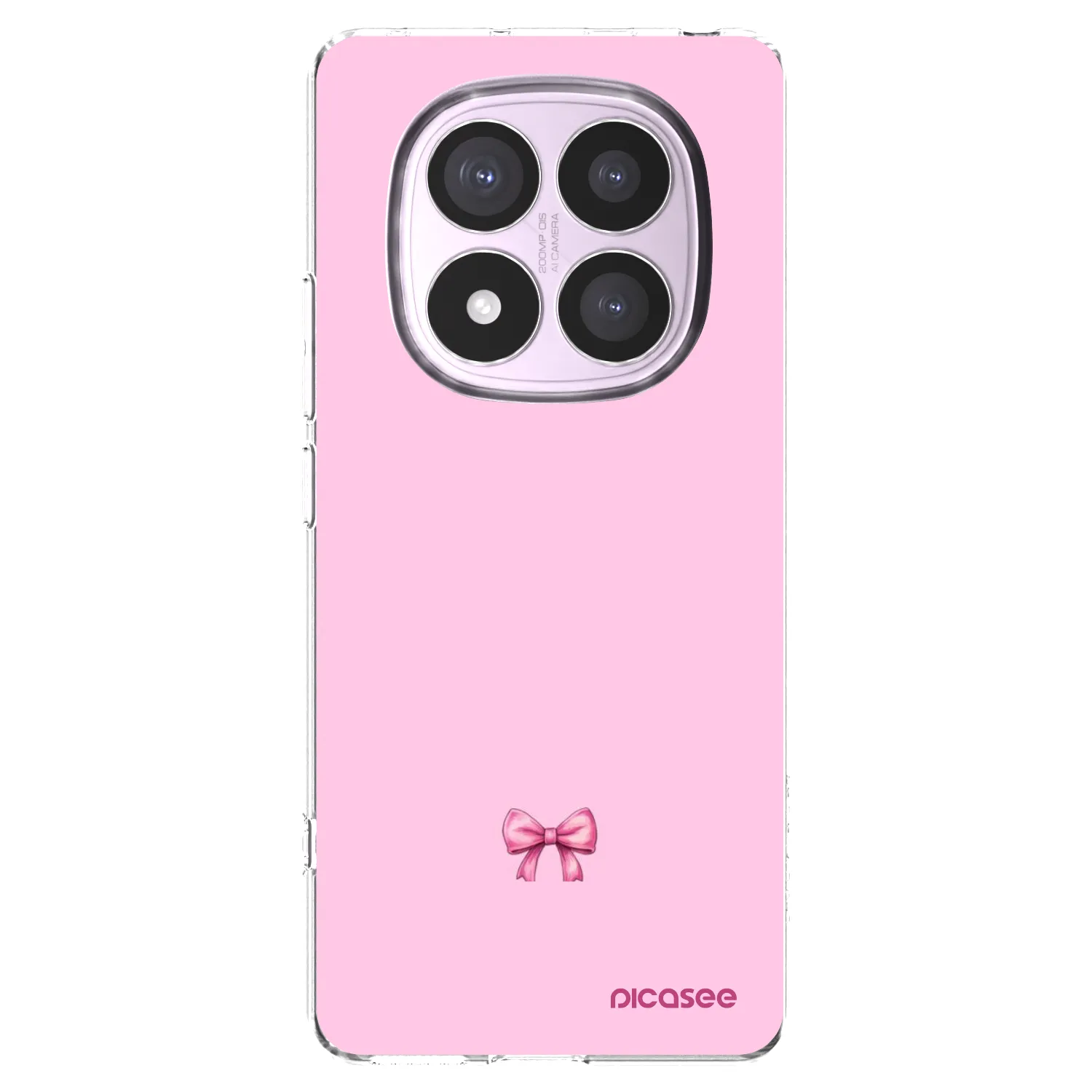 Picasee Xiaomi Redmi Note 14 Pro 5G Hülle - Transparentes Silikon - Blush bow