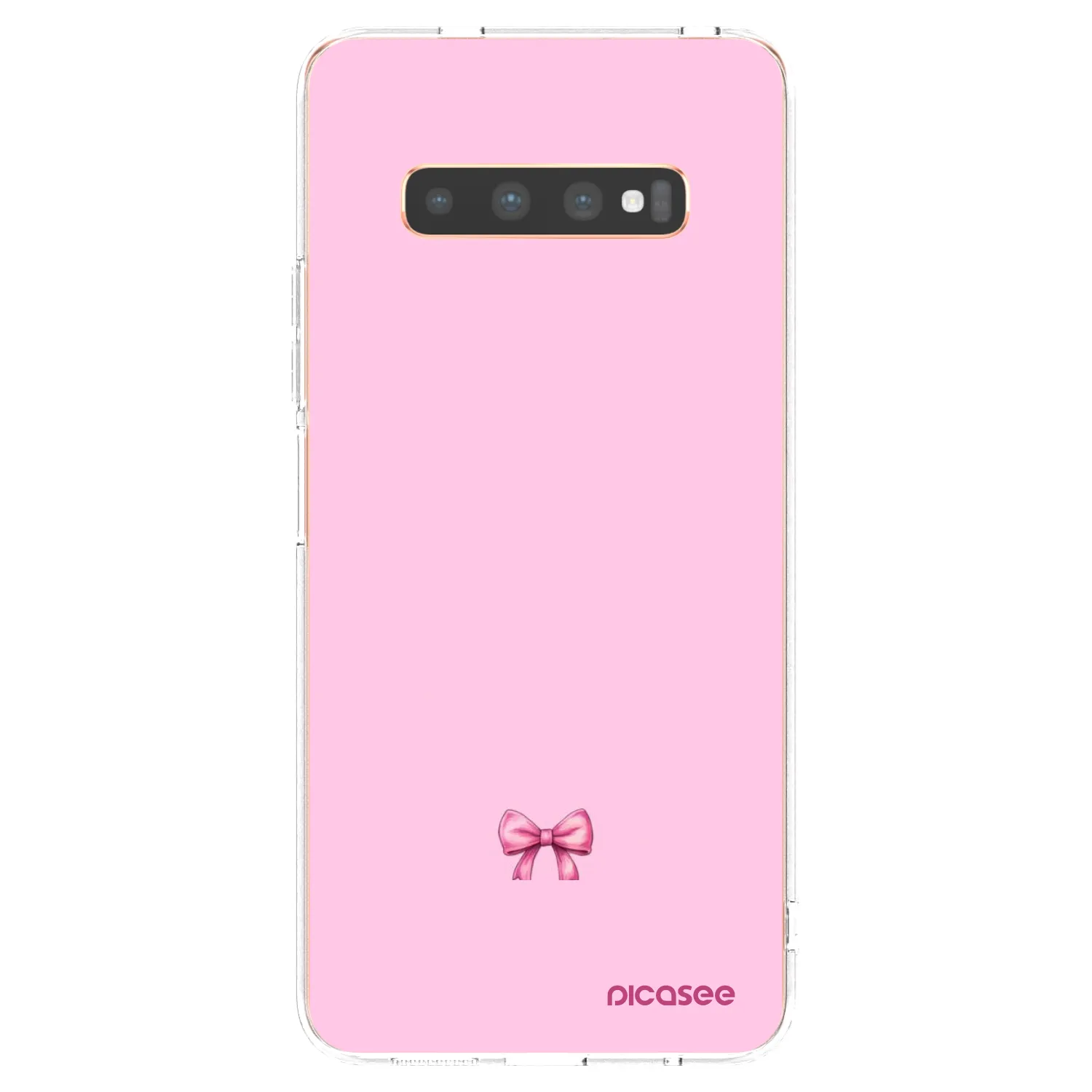 Picasee Samsung Galaxy S10 Plus G975 Hülle - Transparentes Silikon - Blush bow