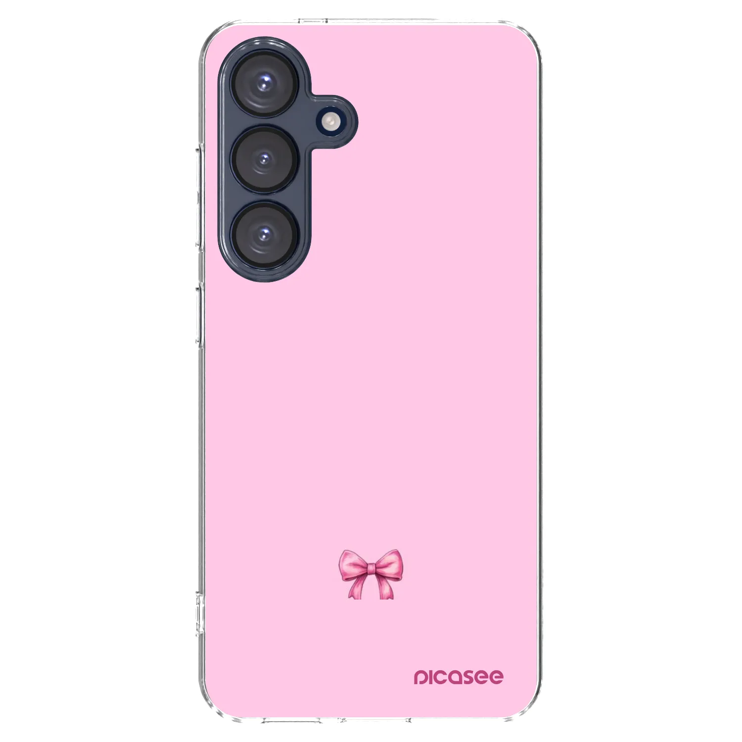 Picasee Samsung Galaxy S25 5G Hülle - Transparentes Silikon - Blush bow