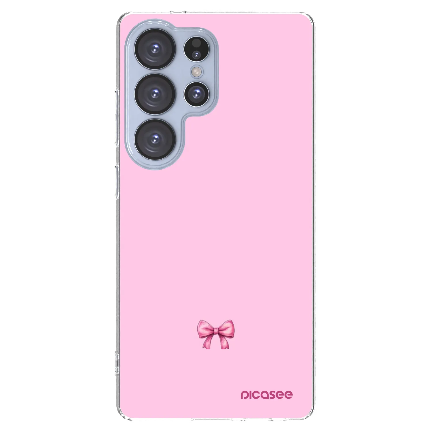 Picasee Samsung Galaxy S25 Ultra 5G Hülle - Transparentes Silikon - Blush bow