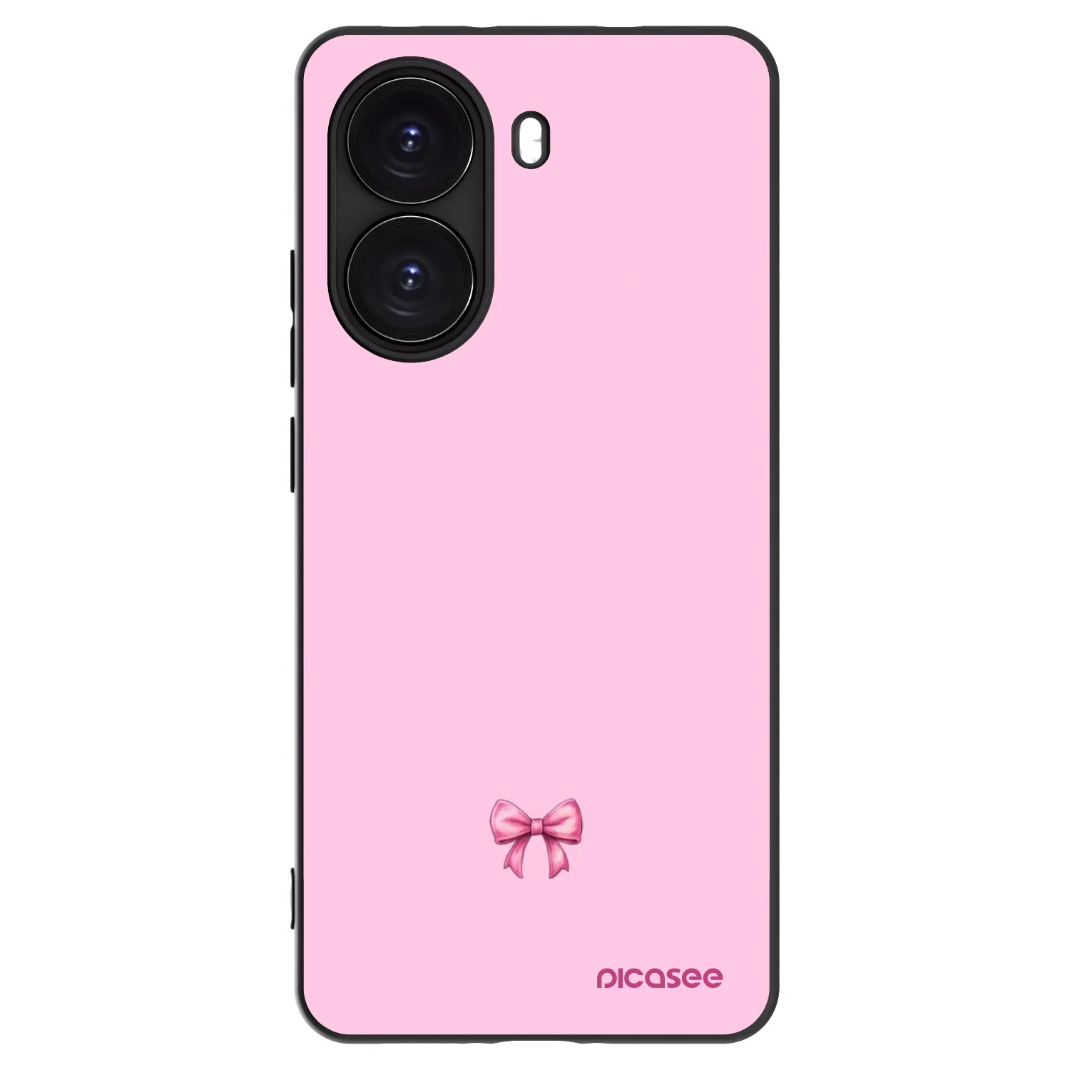 Picasee Xiaomi Poco X7 Pro 5G Hülle - Schwarzes Silikon - Blush bow