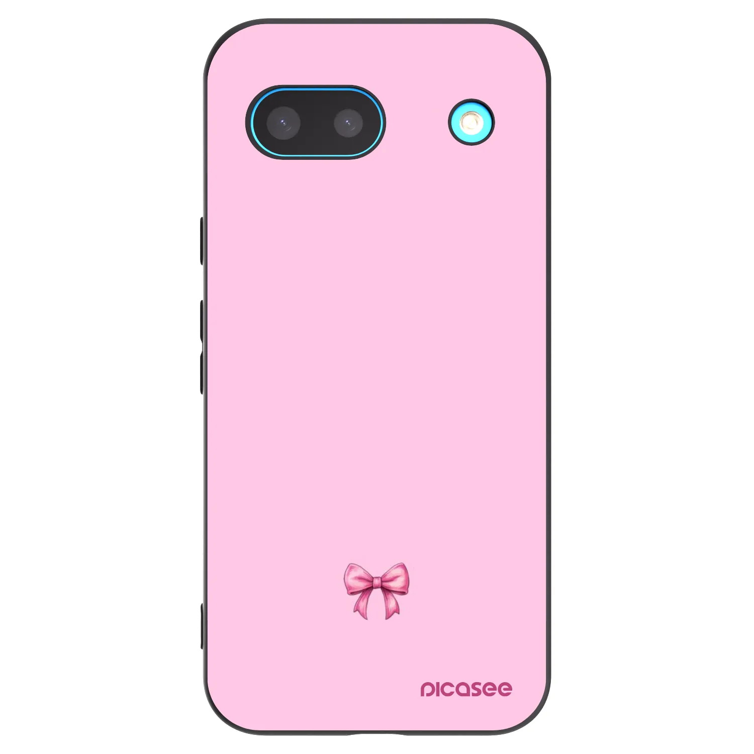 Picasee Google Pixel 8 Hülle - Schwarzes Silikon - Blush bow