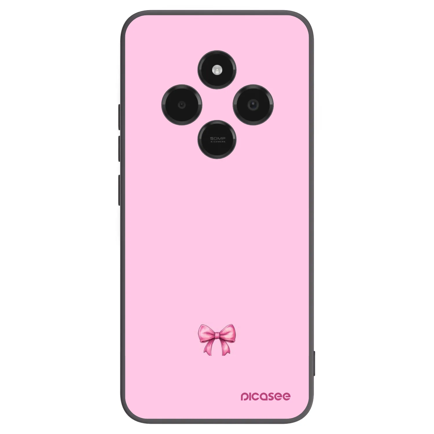 Picasee Xiaomi Poco C75 Hülle - Schwarzes Silikon - Blush bow