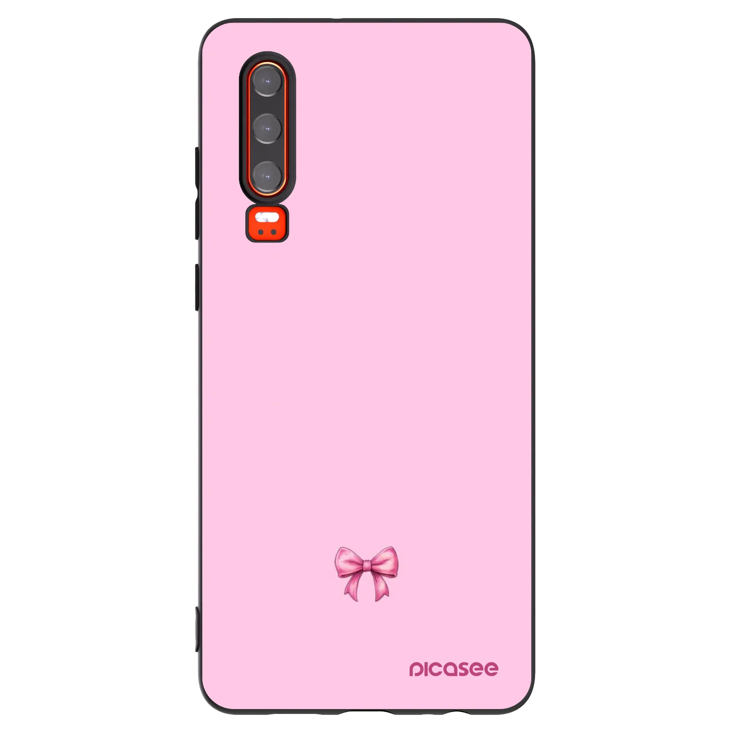 Picasee Huawei P30 Hülle - Schwarzes Silikon - Blush bow