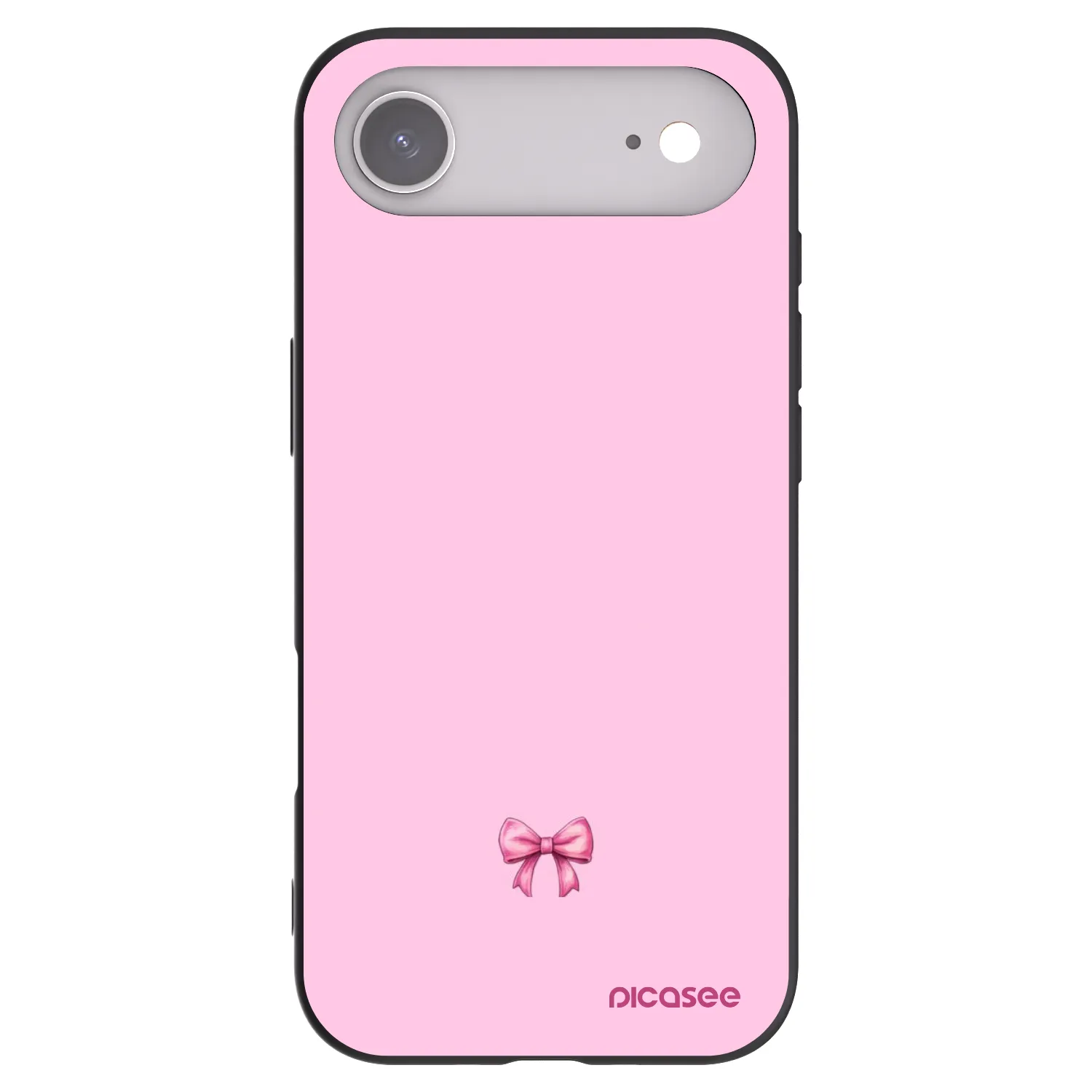 Picasee Apple iPhone Air Hülle - Schwarzes Silikon - Blush bow