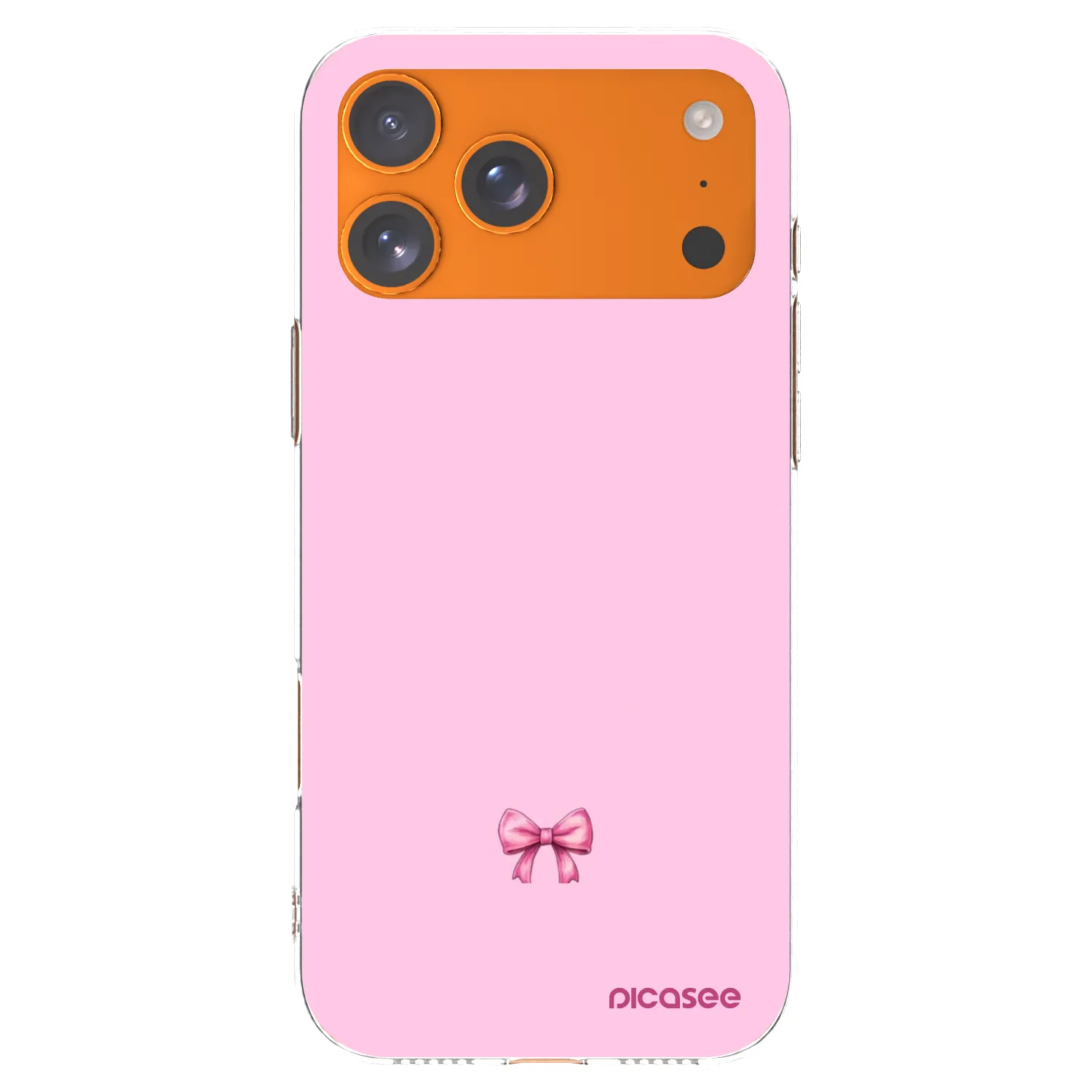 Picasee Apple iPhone 17 Pro Max Hülle - Transparentes Silikon - Blush bow
