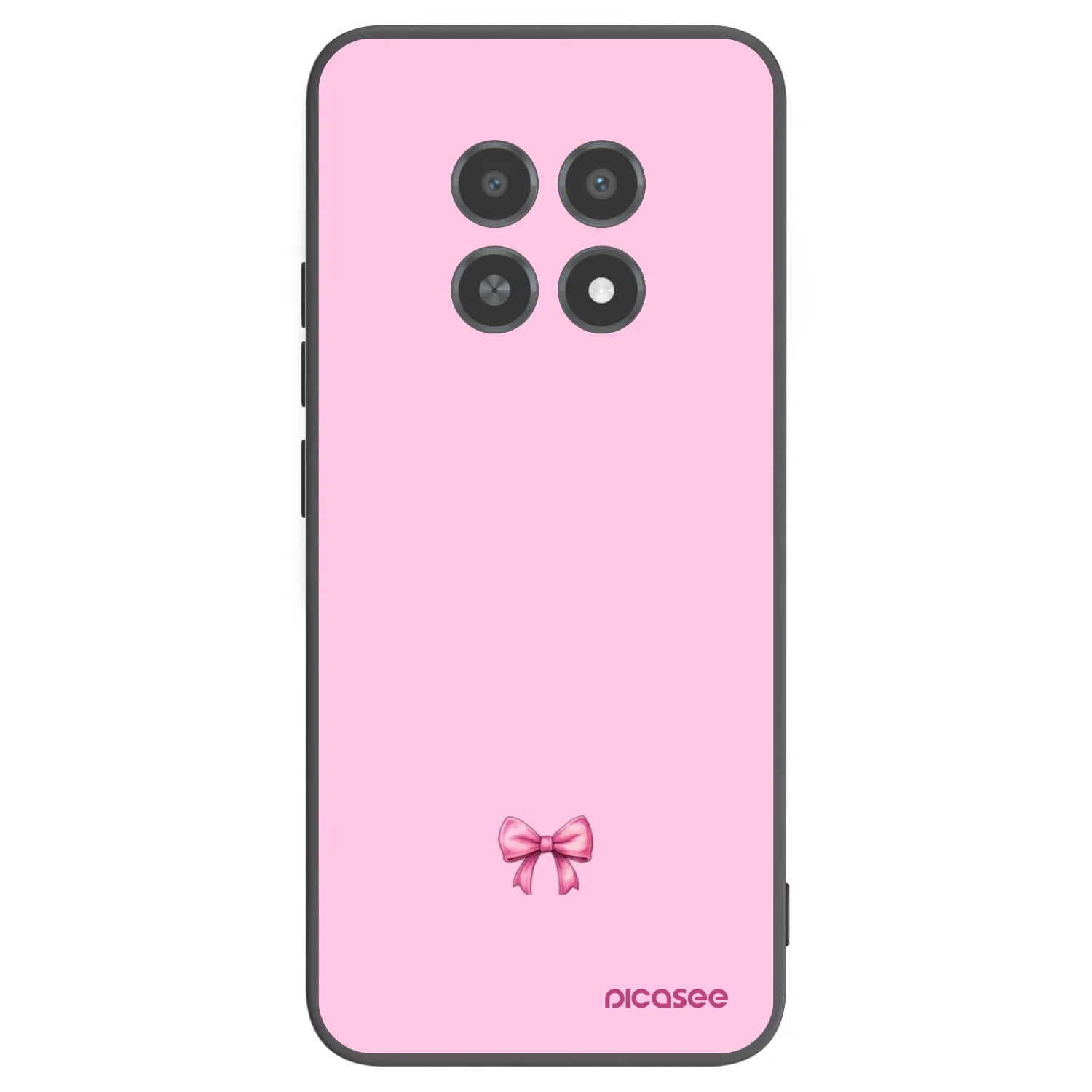 Picasee Realme 12X Hülle - Schwarzes Silikon - Blush bow