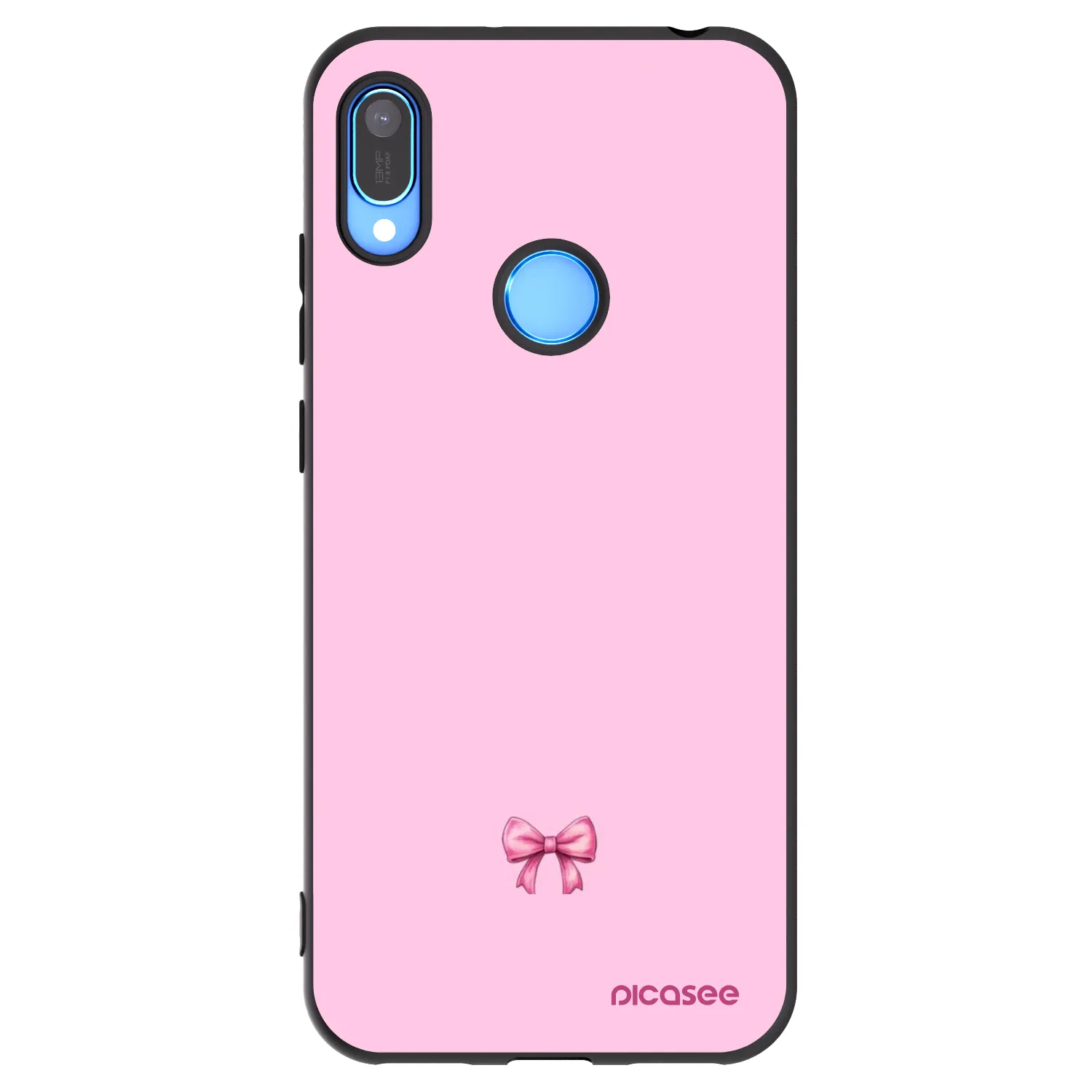 Picasee Huawei Y6 2019 Hülle - Schwarzes Silikon - Blush bow