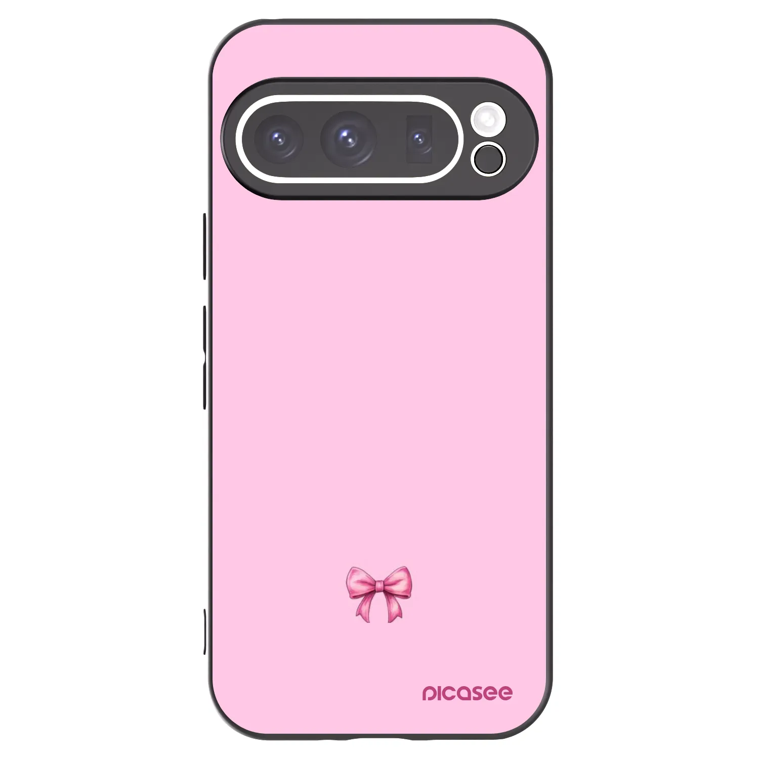 Picasee Google Pixel 9 Pro XL Hülle - Schwarzes Silikon - Blush bow