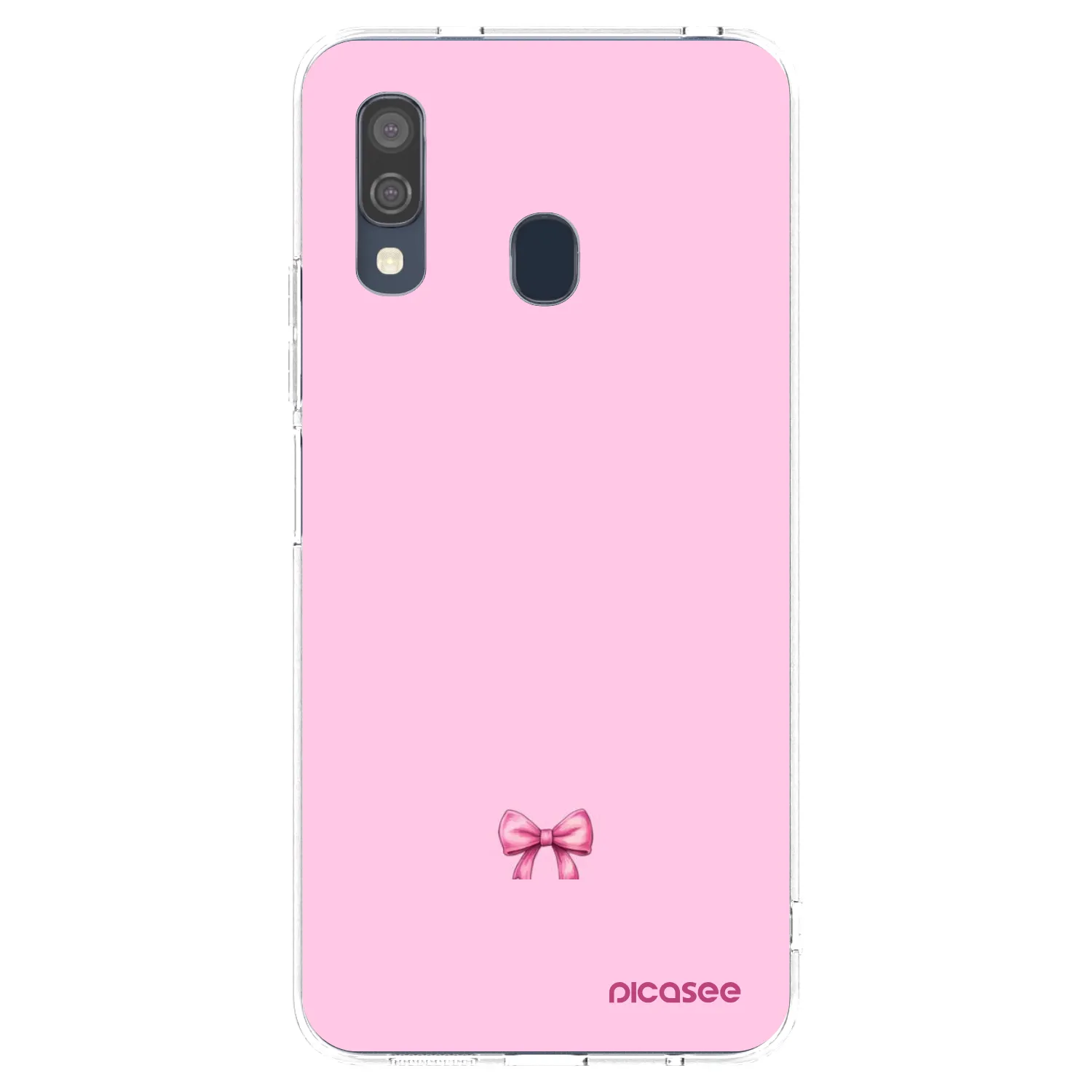 Picasee Samsung Galaxy A40 A405F Hülle - Transparentes Silikon - Blush bow
