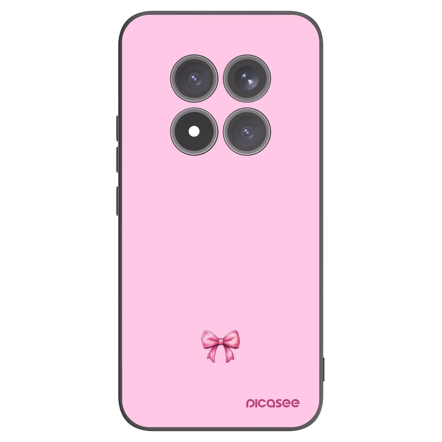 Picasee Xiaomi Redmi Note 15 Pro+ Hülle - Schwarzes Silikon - Blush bow