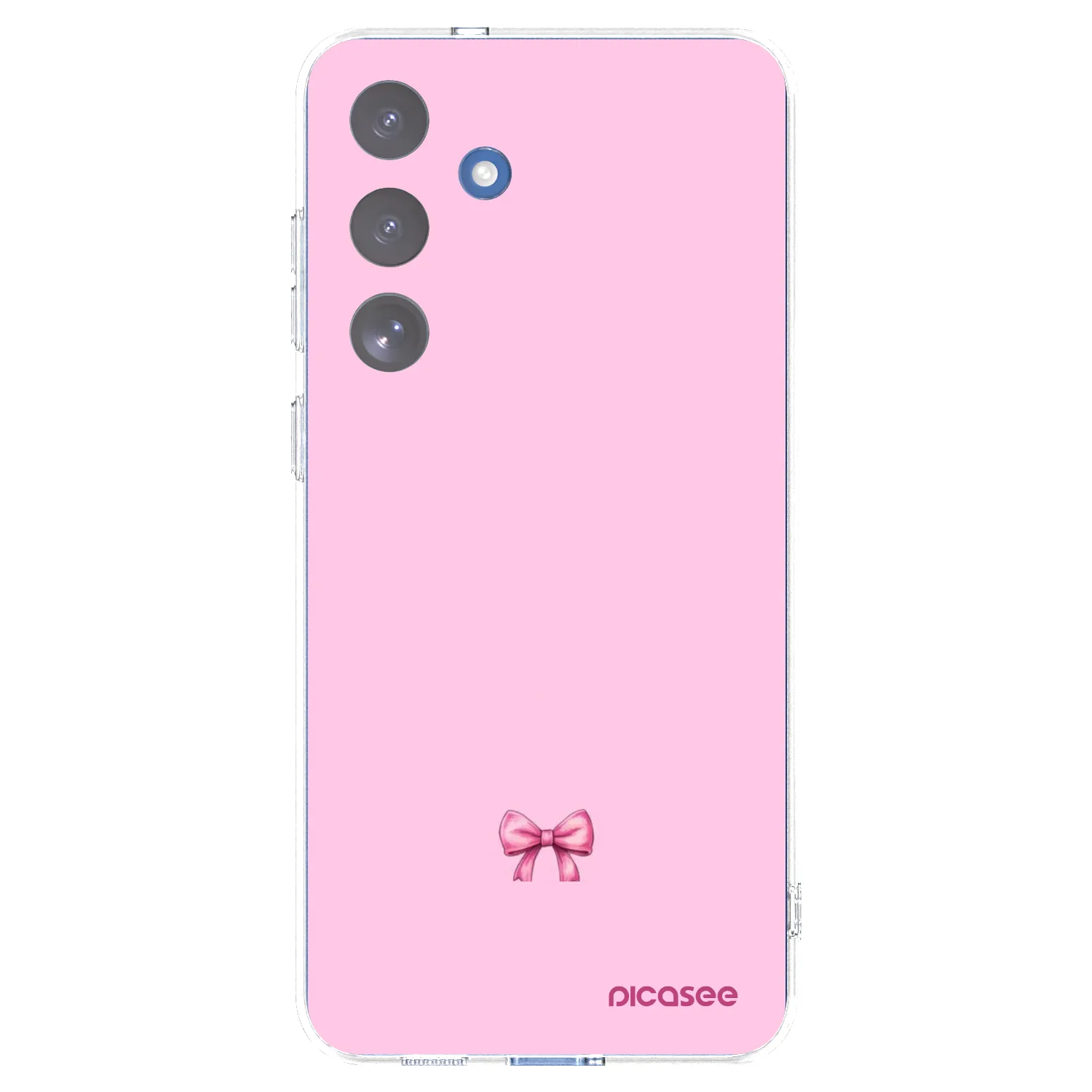 Picasee Samsung Galaxy S25 FE 5G Hülle - Transparentes Silikon - Blush bow