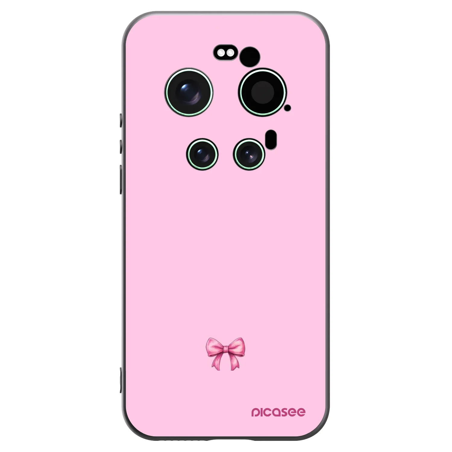 Picasee Xiaomi 17 Ultra Hülle - Schwarzes Silikon - Blush bow