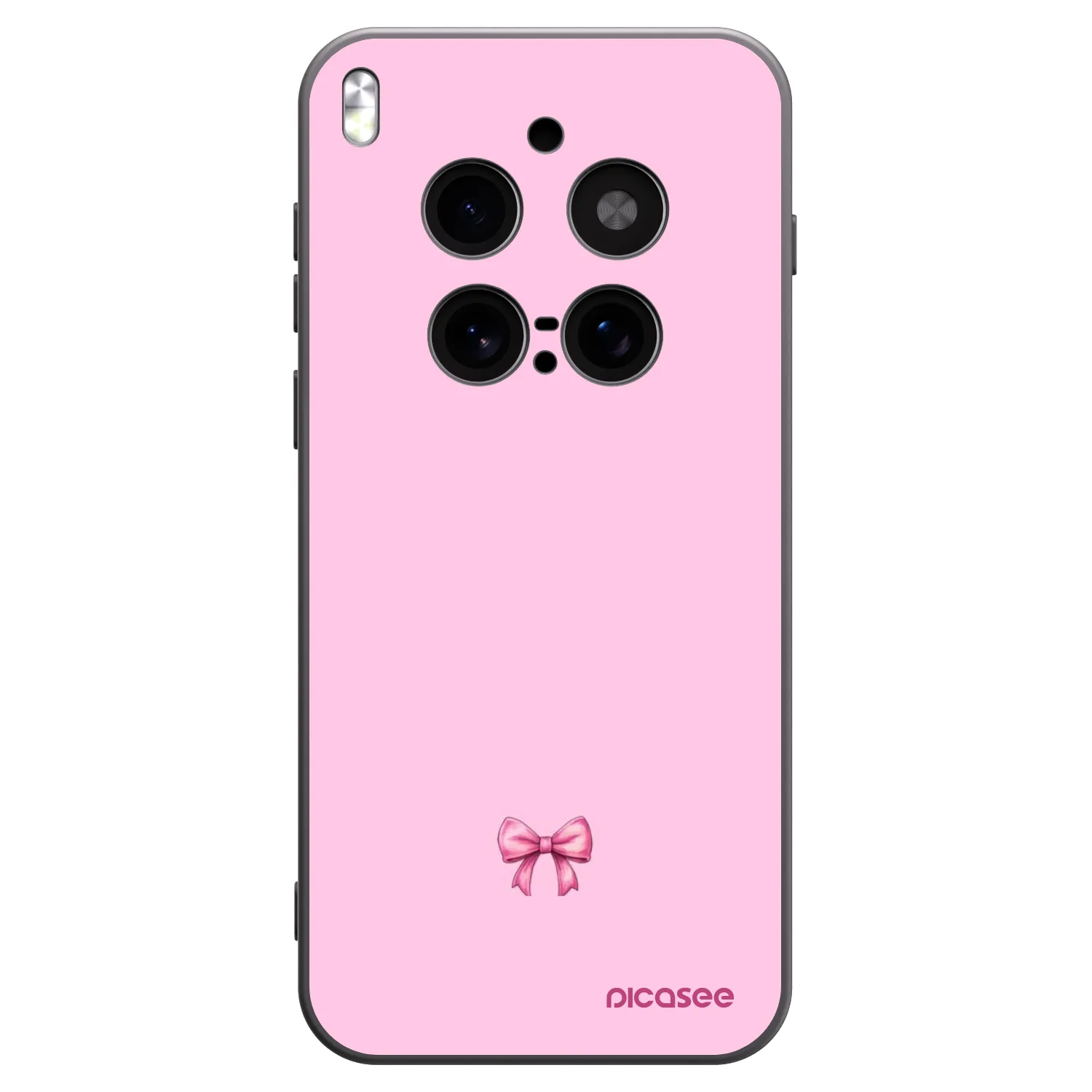 Picasee Vivo X300 Pro Hülle - Schwarzes Silikon - Blush bow
