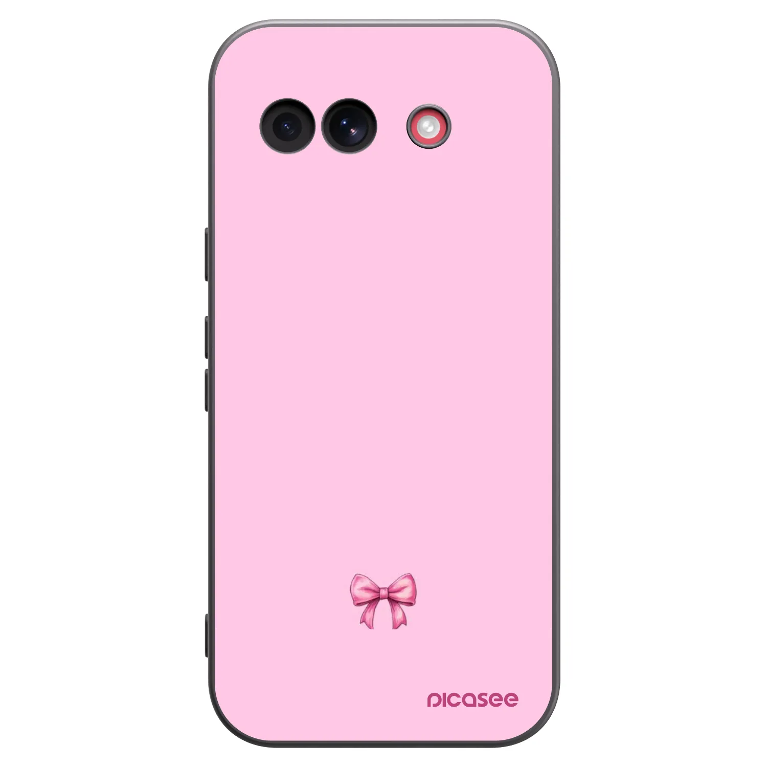 Picasee Google Pixel 10a Hülle - Schwarzes Silikon - Blush bow