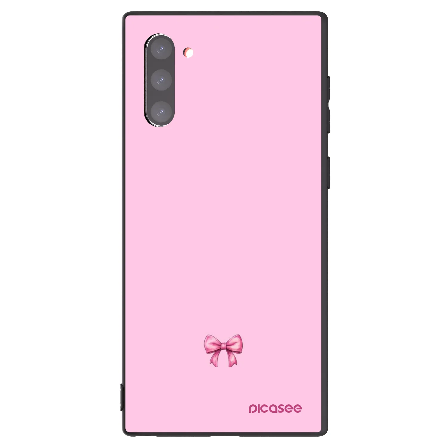 Picasee Samsung Galaxy Note 10 N970F Hülle - Schwarzes Silikon - Blush bow